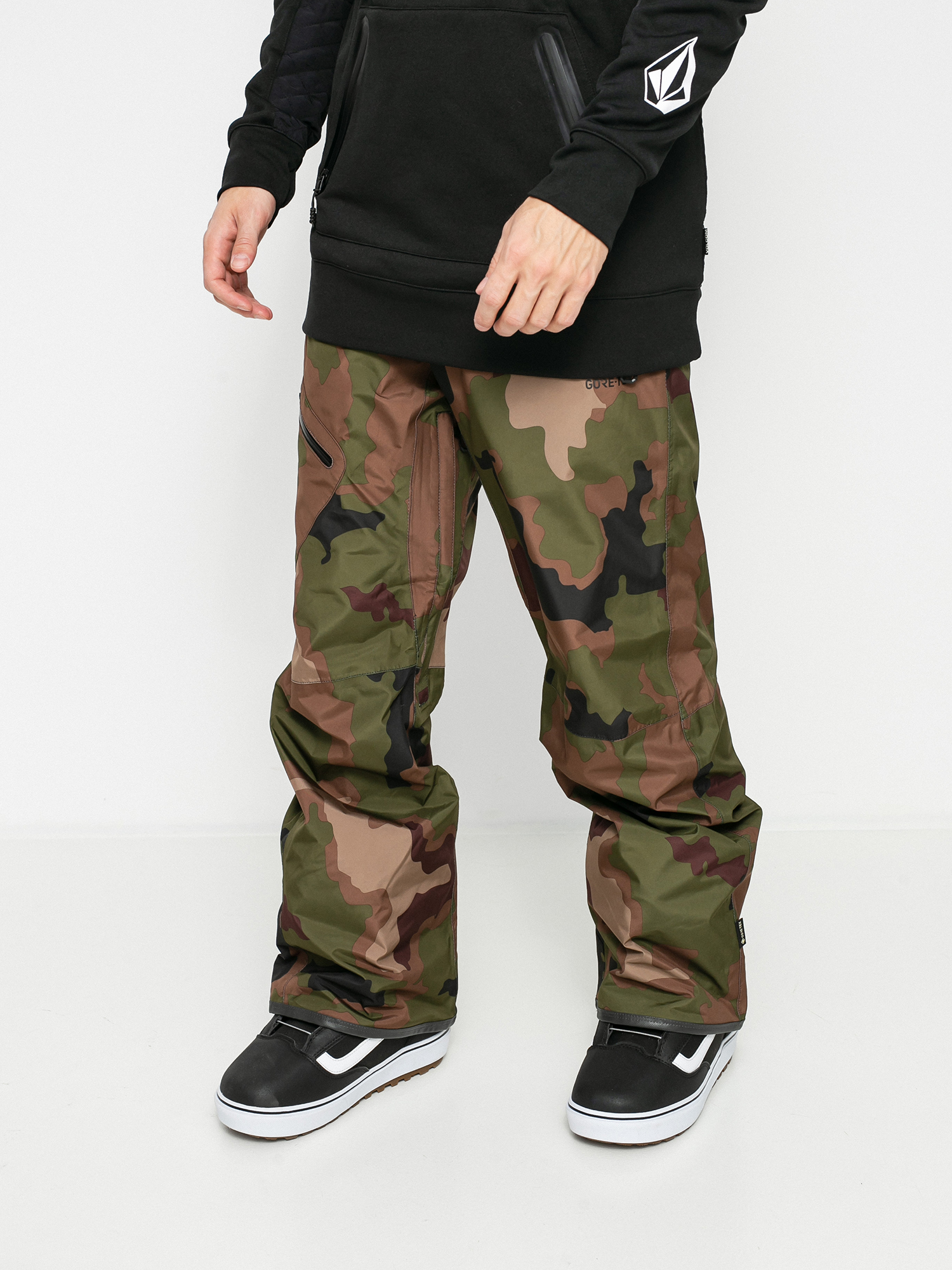 Męskie Spodnie snowboardowe Volcom L Gore Tex (dark camo)