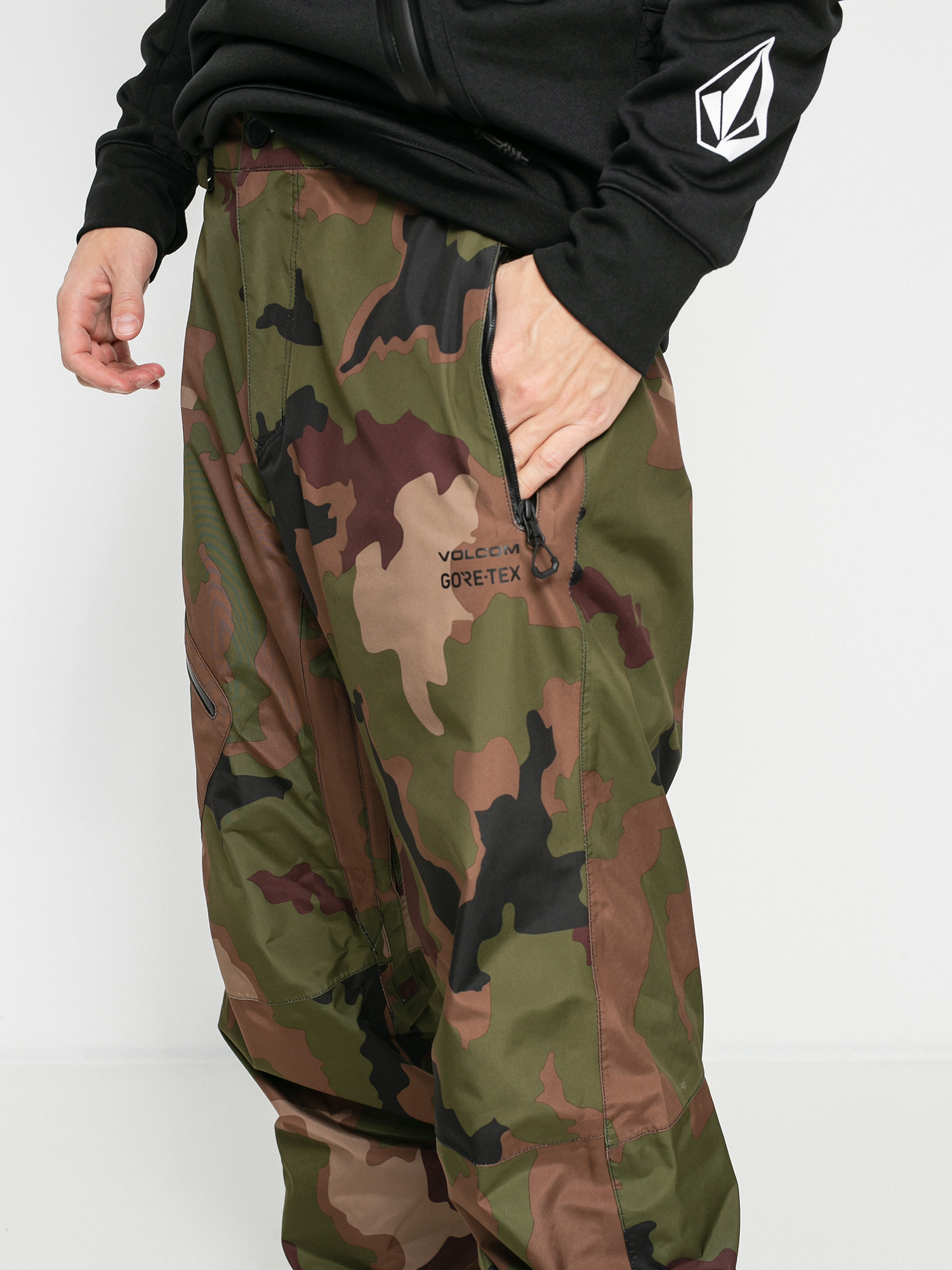 Męskie Spodnie snowboardowe Volcom L Gore Tex (dark camo)