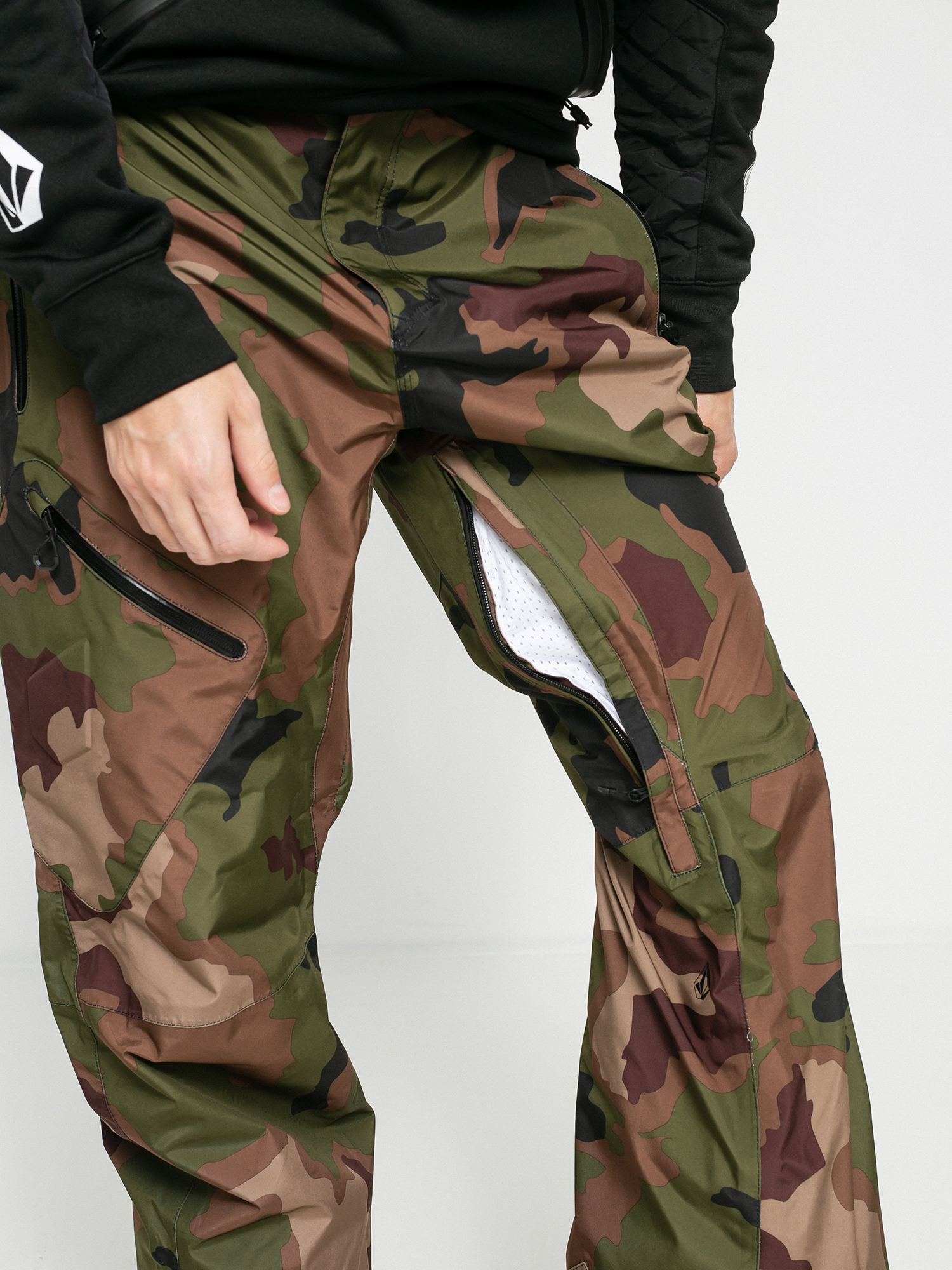 Męskie Spodnie snowboardowe Volcom L Gore Tex (dark camo)
