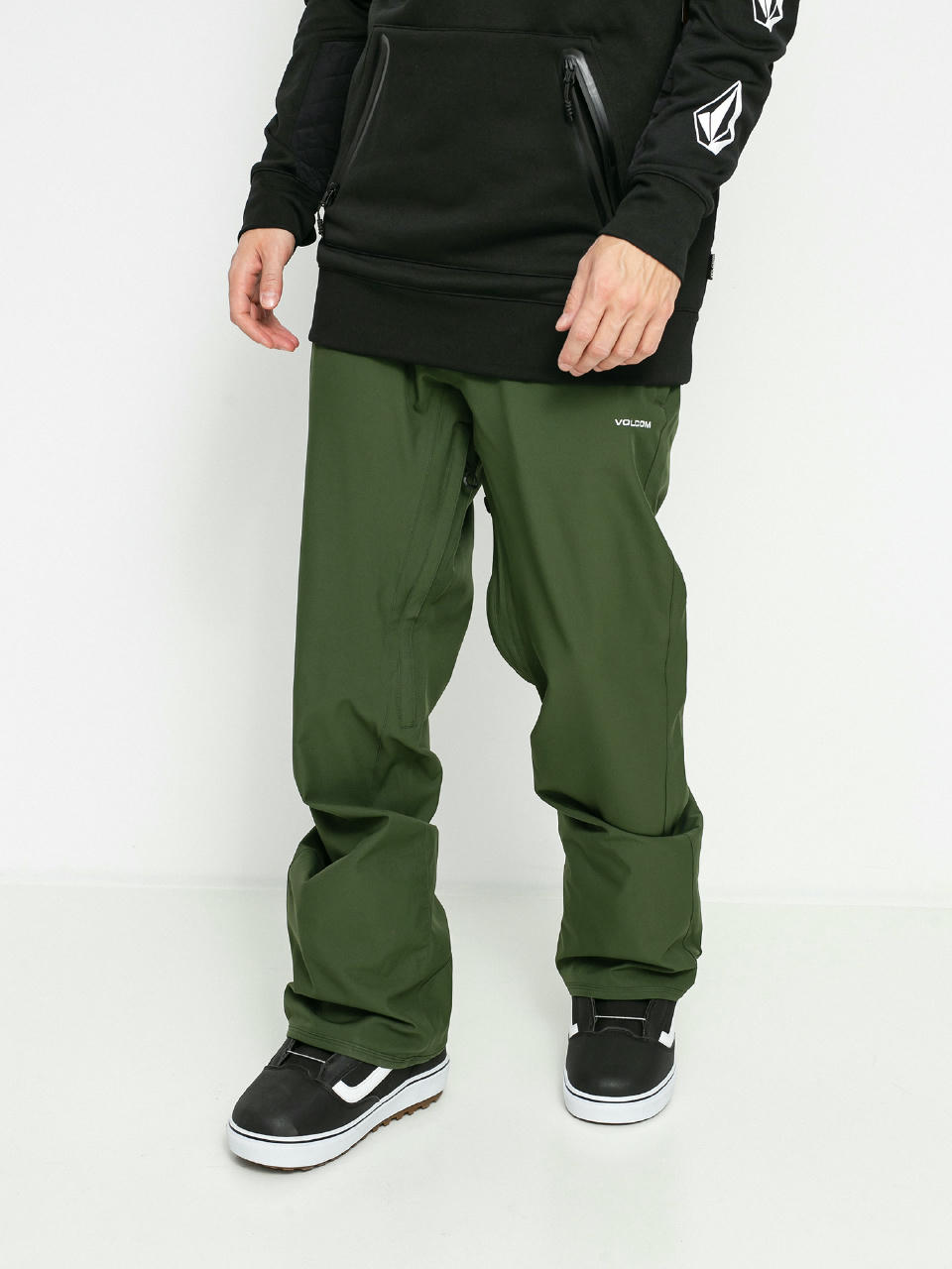 Męskie Spodnie snowboardowe Volcom Freakin Snow Chino (saturated green)