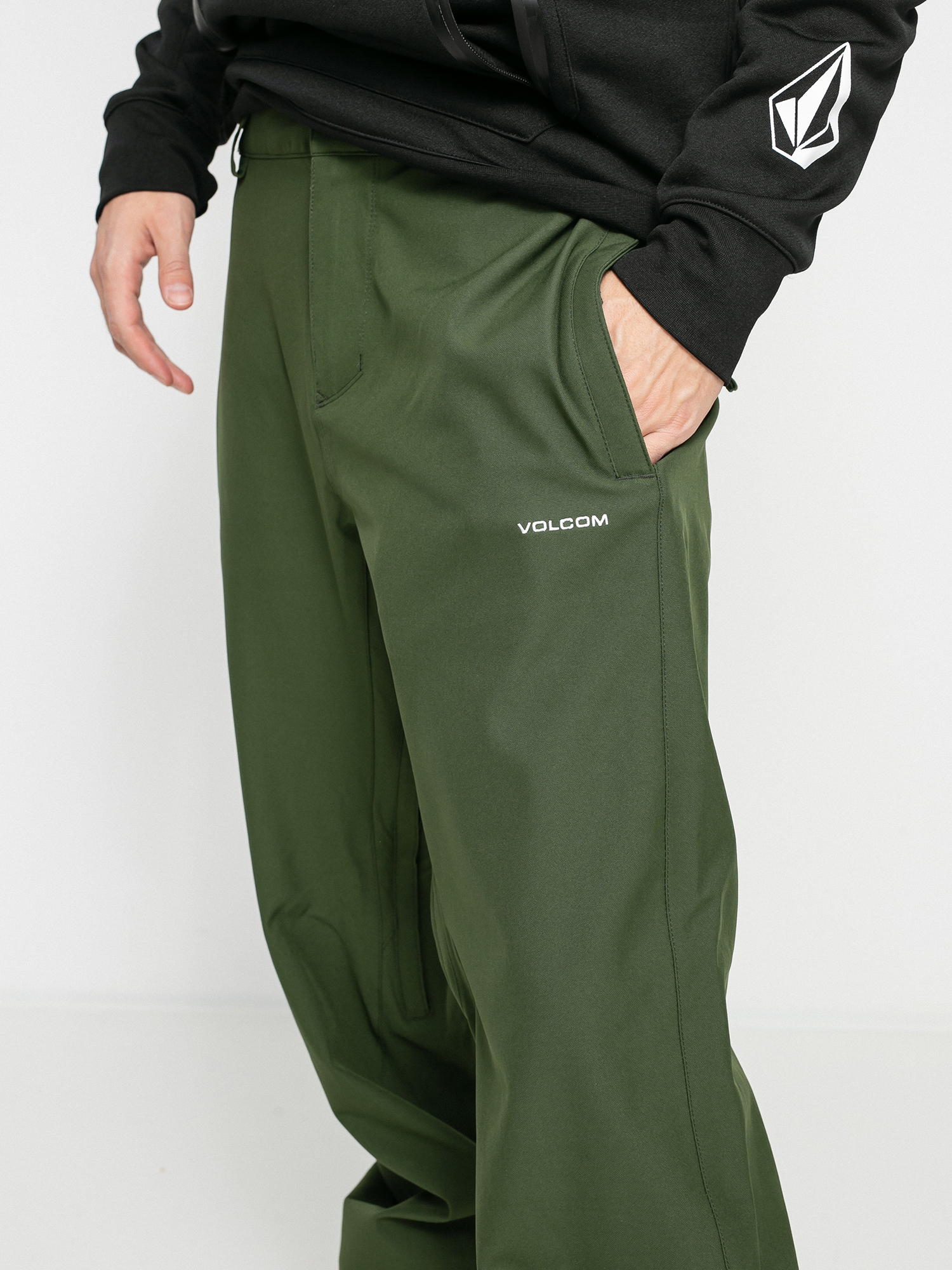 Męskie Spodnie snowboardowe Volcom Freakin Snow Chino (saturated green)