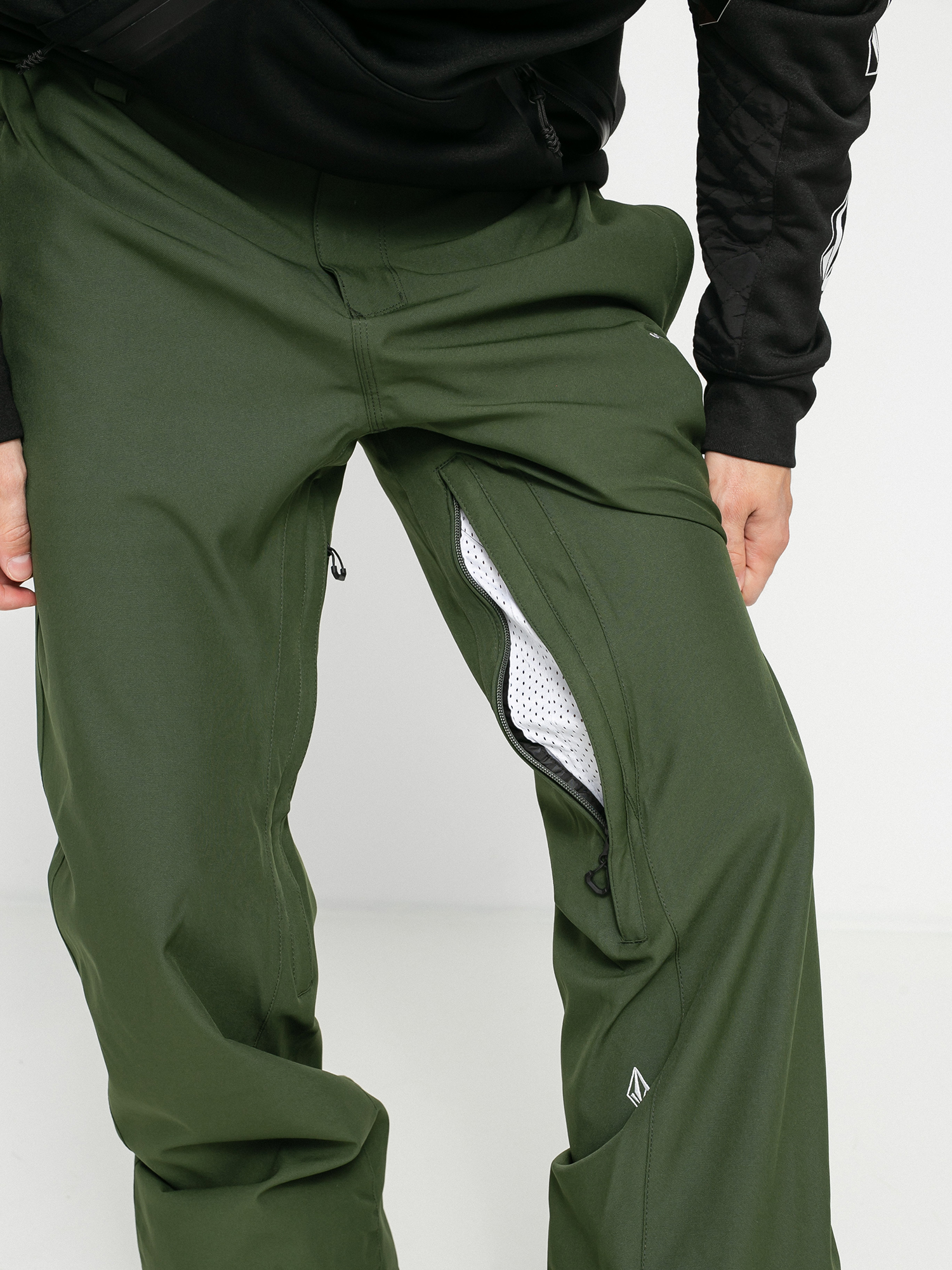Męskie Spodnie snowboardowe Volcom Freakin Snow Chino (saturated green)