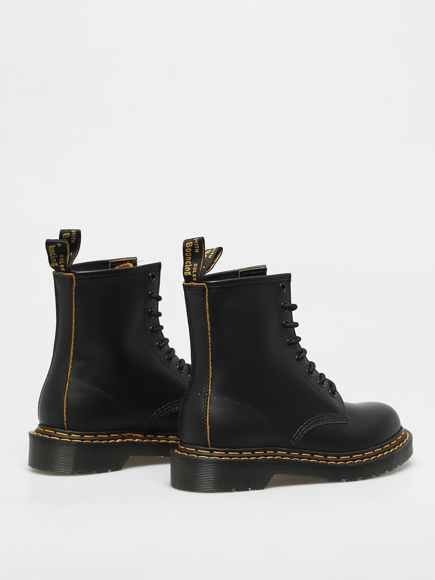 Buty Dr. Martens 1460 Double Stitch (smooth slice black/yellow)