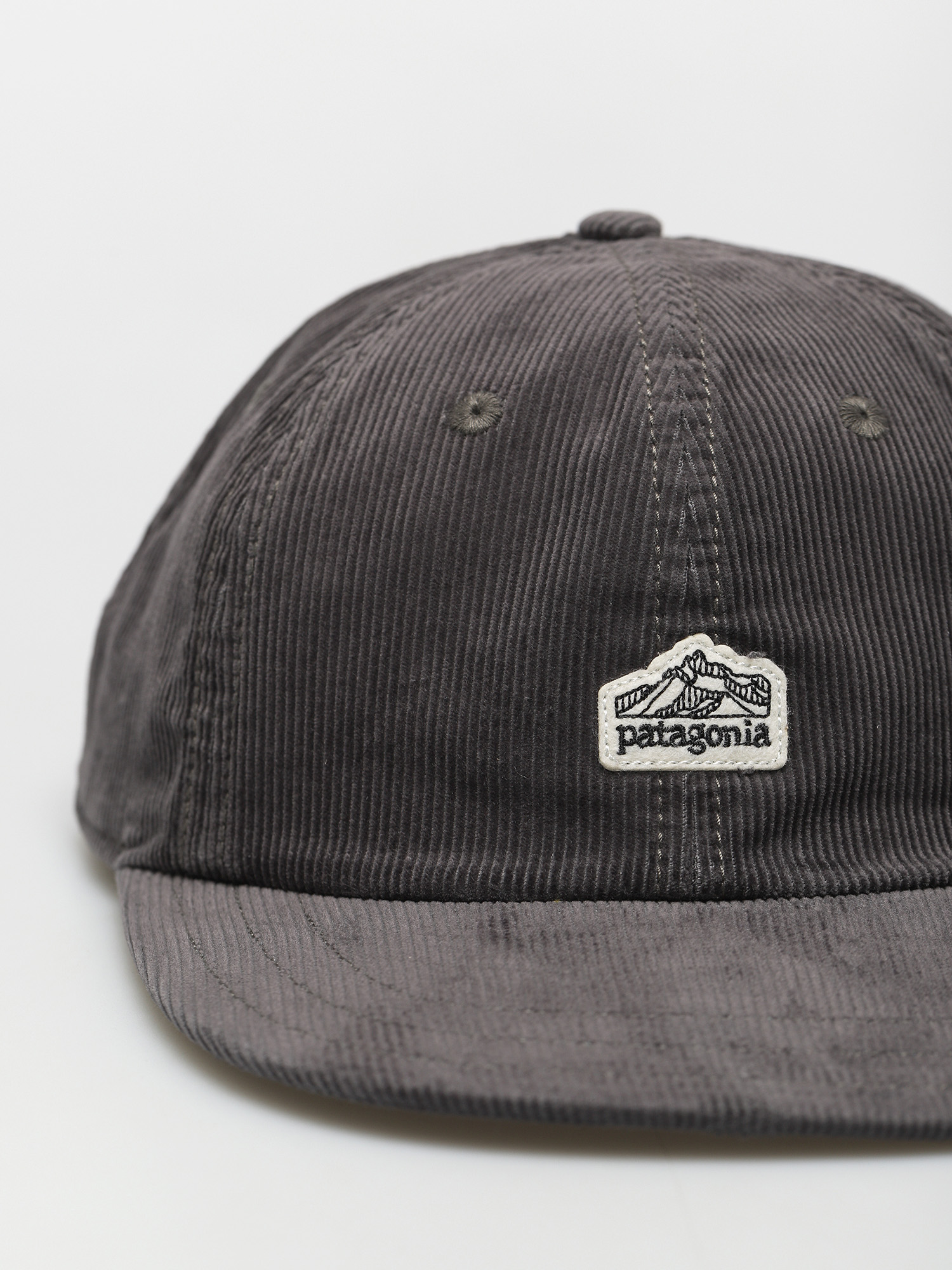 Czapka z daszkiem Patagonia Corduroy (line logo ridge patch/forge grey)