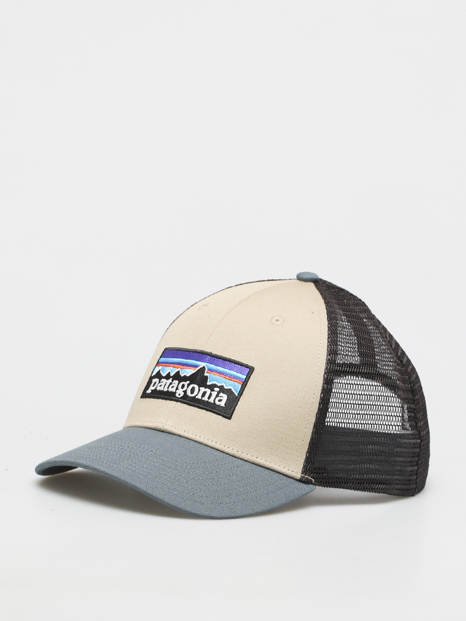 Czapka z daszkiem Patagonia P 6 Logo LoPro Trucker (el cap khaki w/plume grey)
