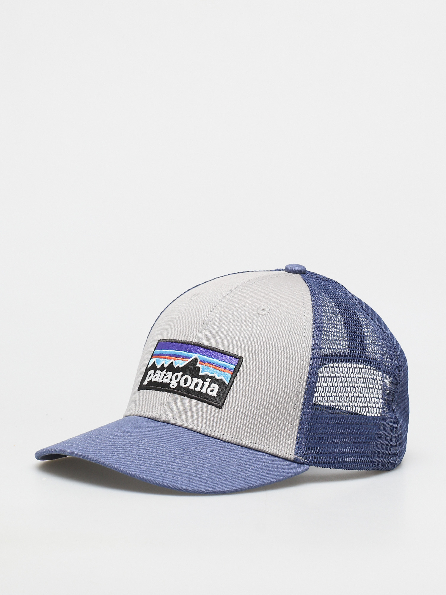 Czapka z daszkiem Patagonia P 6 Logo LoPro Trucker (salt grey w/current blue)