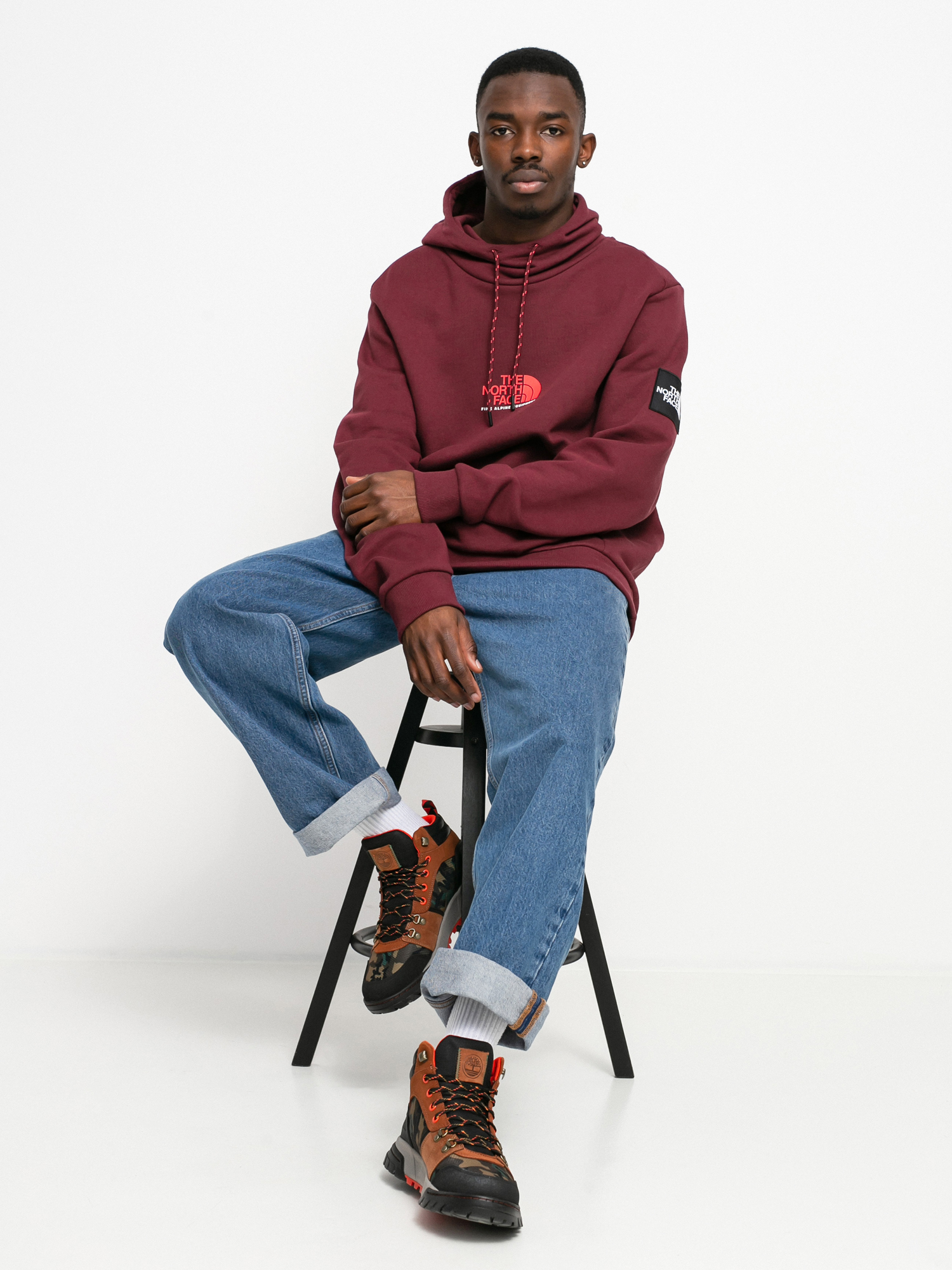 Bluza z kapturem The North Face Fine Alpine HD (regal red)