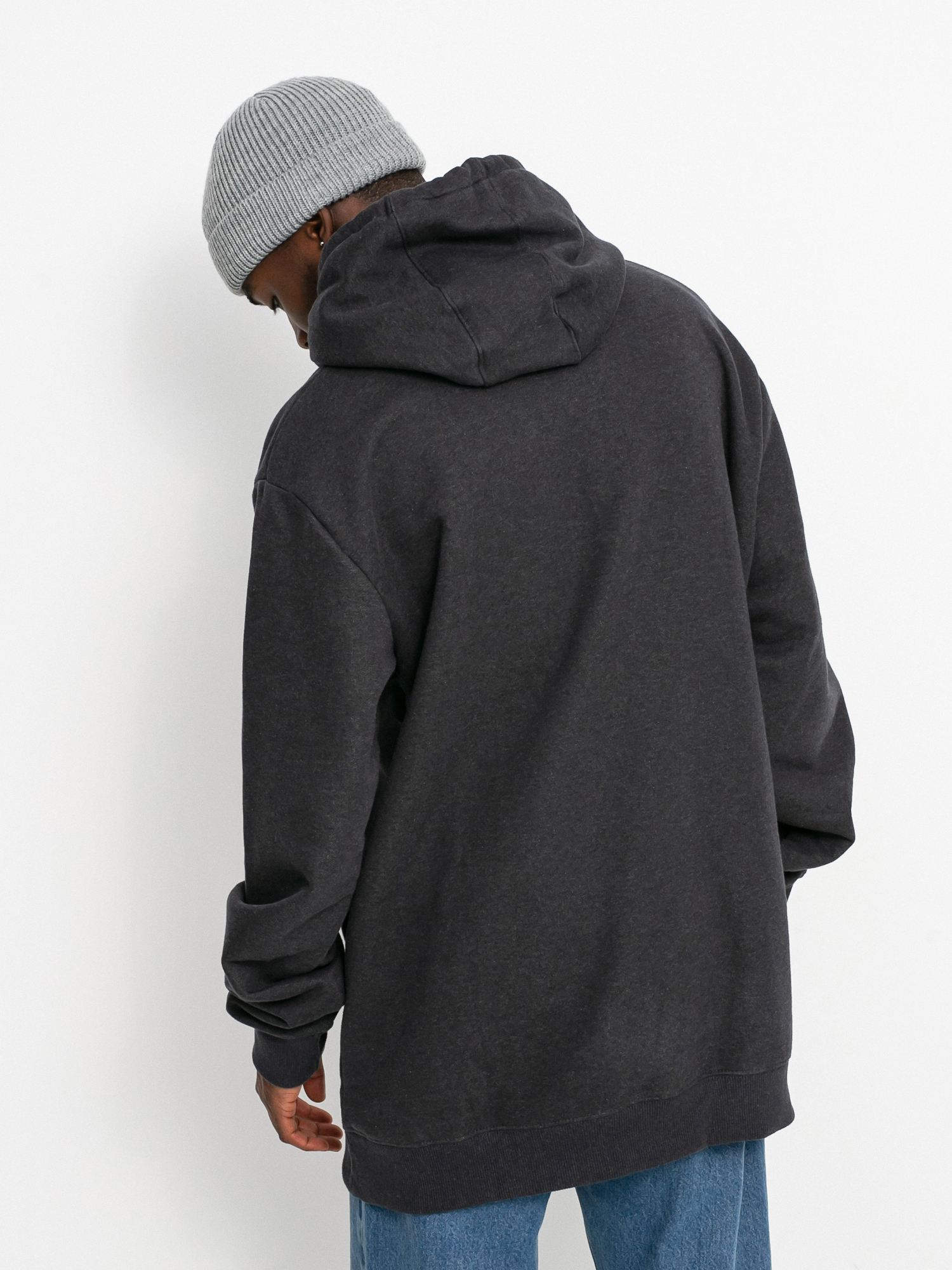 Męska Bluza z kapturem Quiksilver Big Logo Tech HD (black heather)