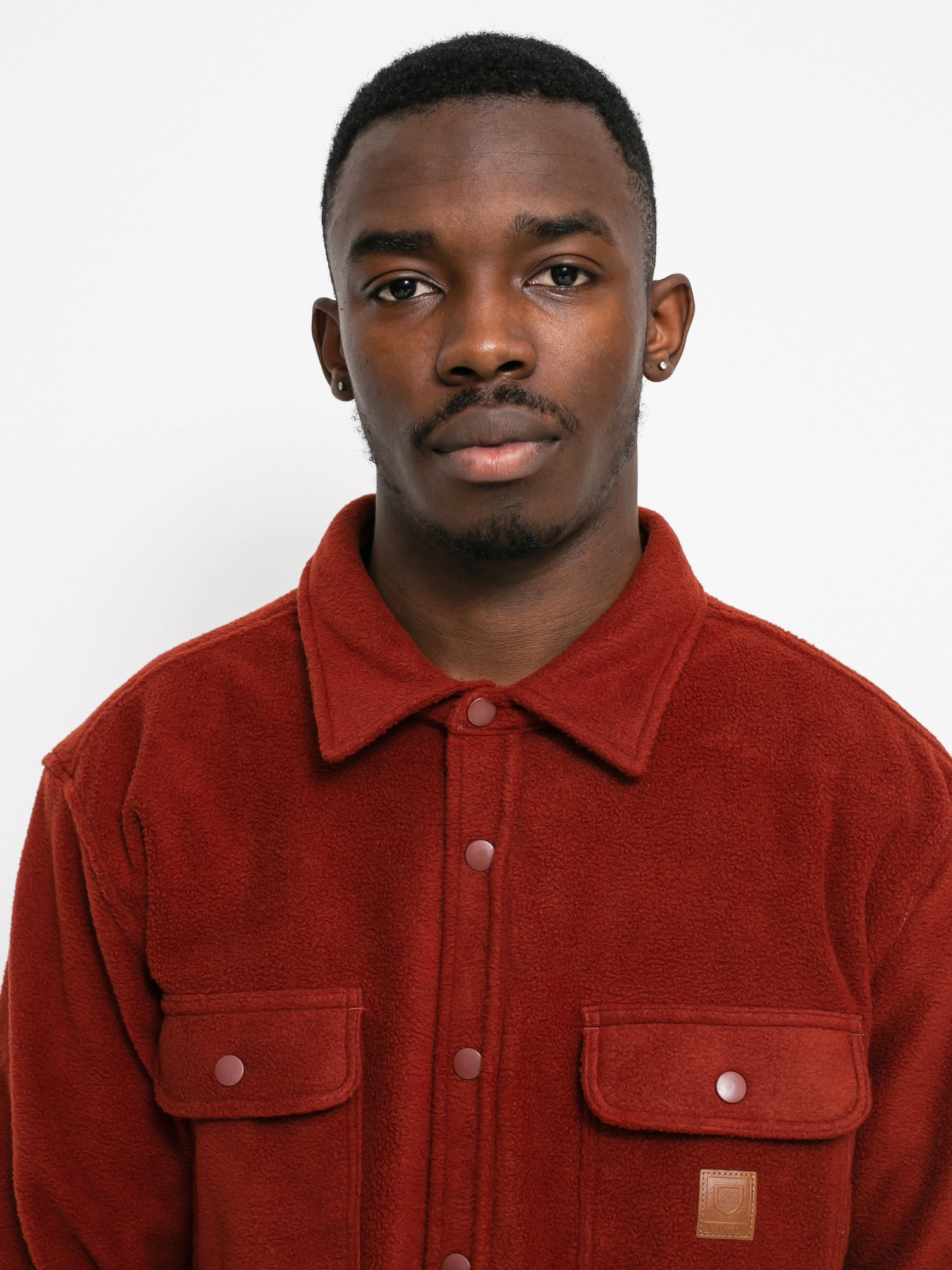 Koszula Brixton Bowery Arctic Stretch Ls (dark brick)