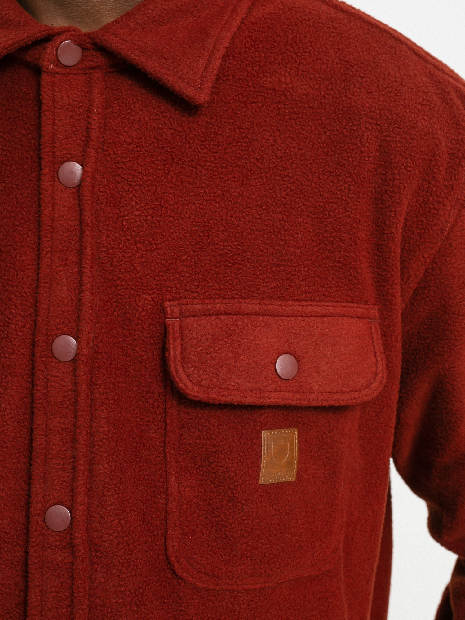 Koszula Brixton Bowery Arctic Stretch Ls (dark brick)