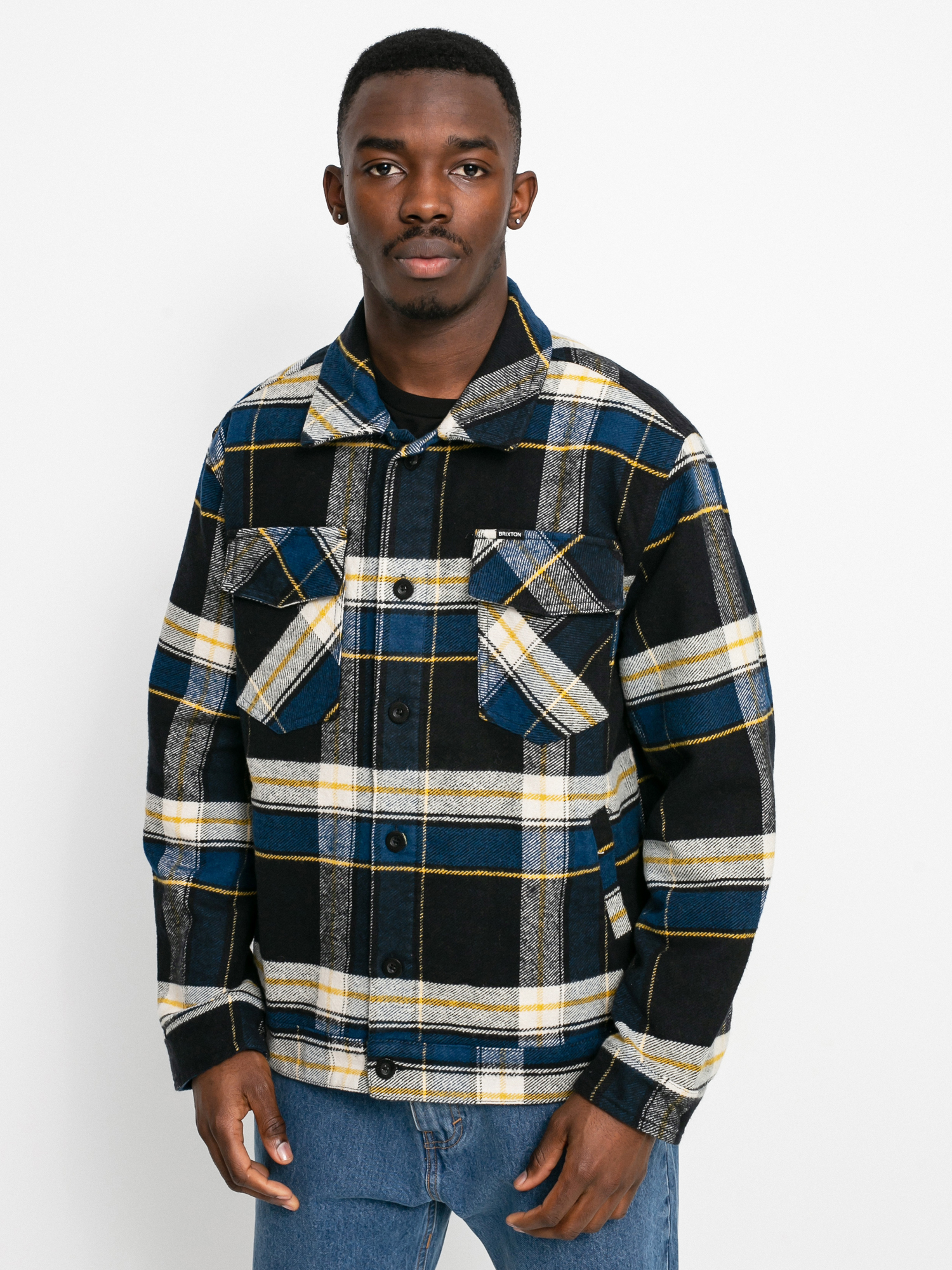 Kurtka Brixton Bowery Trucker (joe blue plaid)