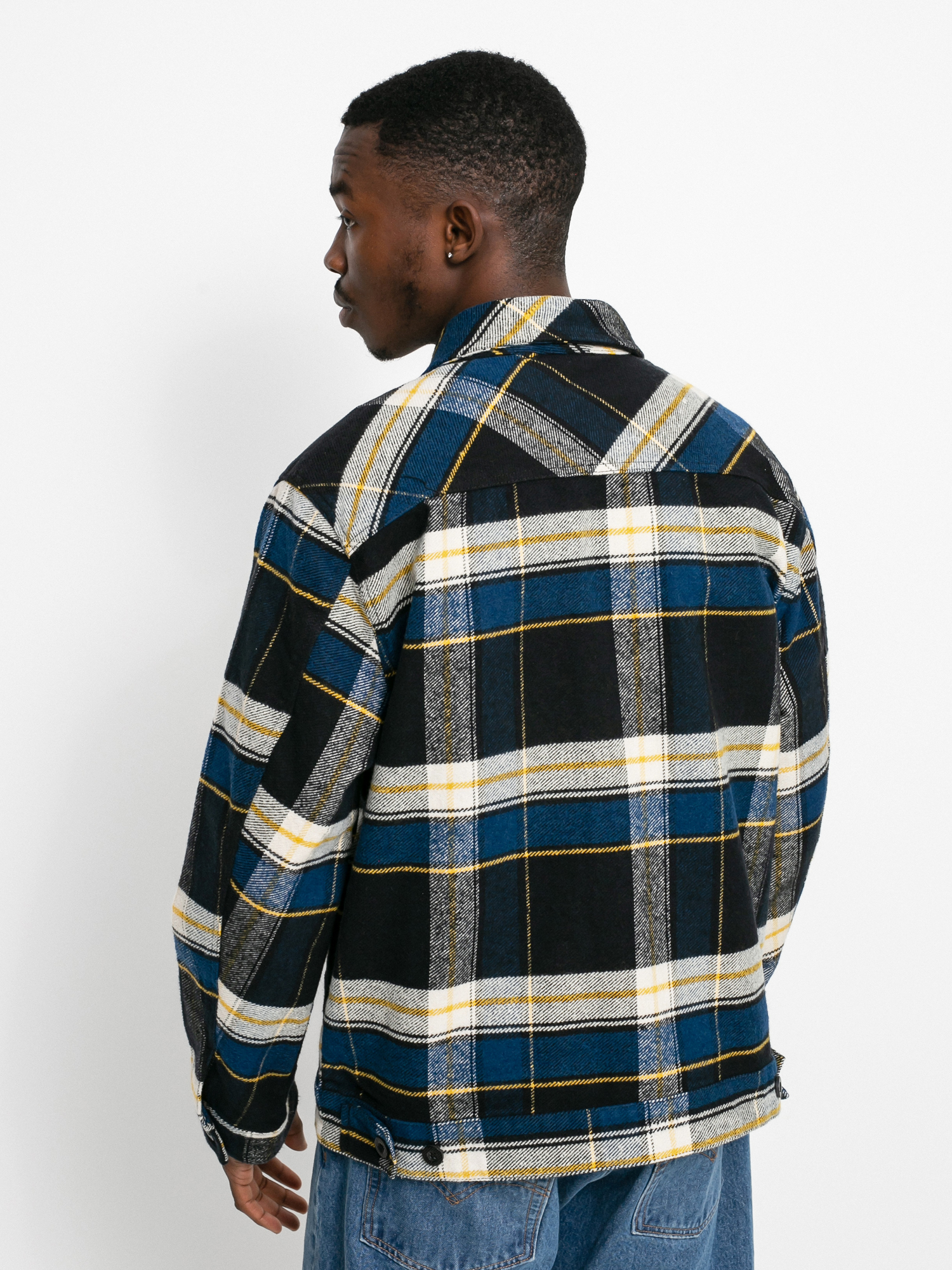 Kurtka Brixton Bowery Trucker (joe blue plaid)