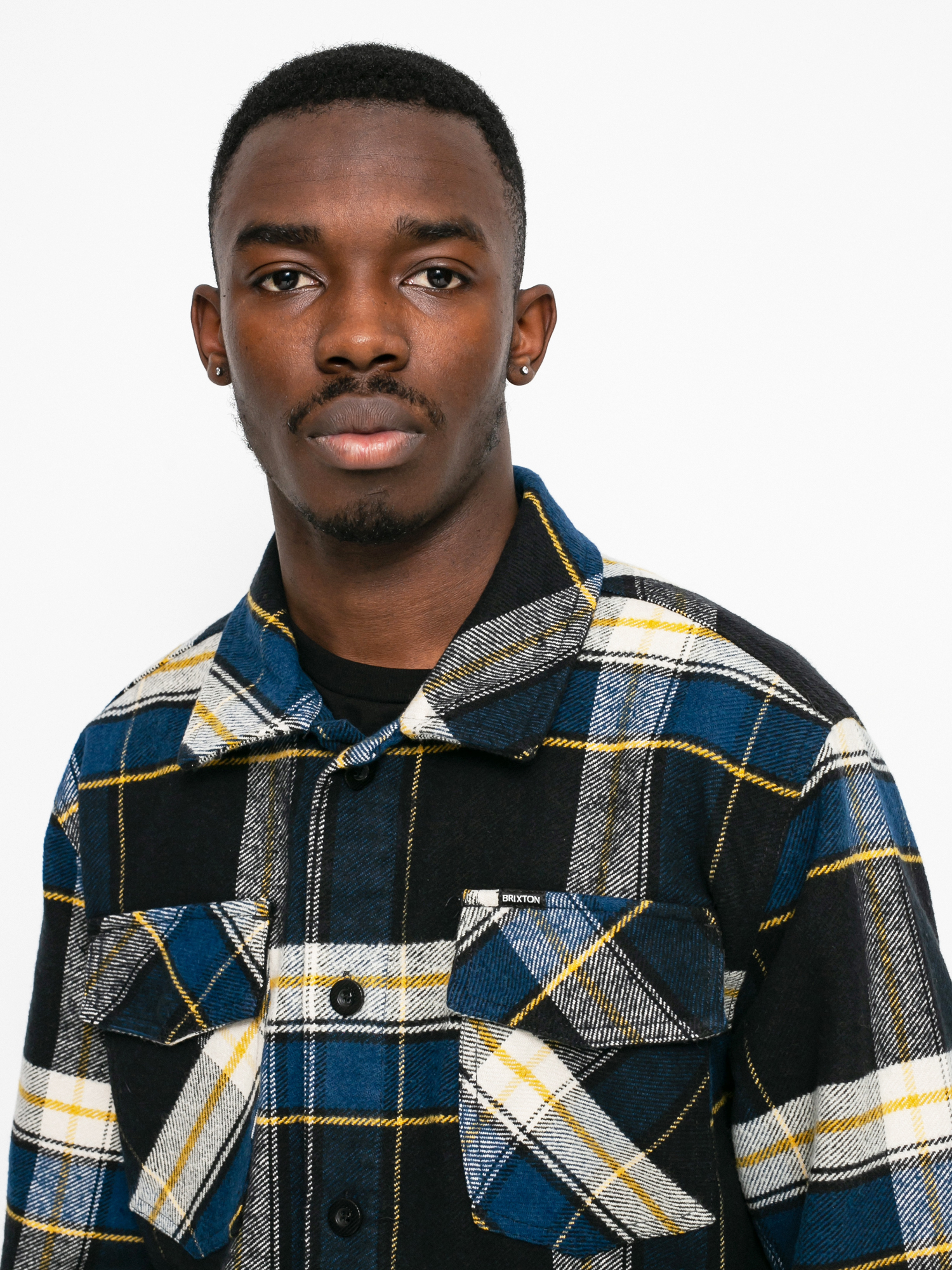 Kurtka Brixton Bowery Trucker (joe blue plaid)