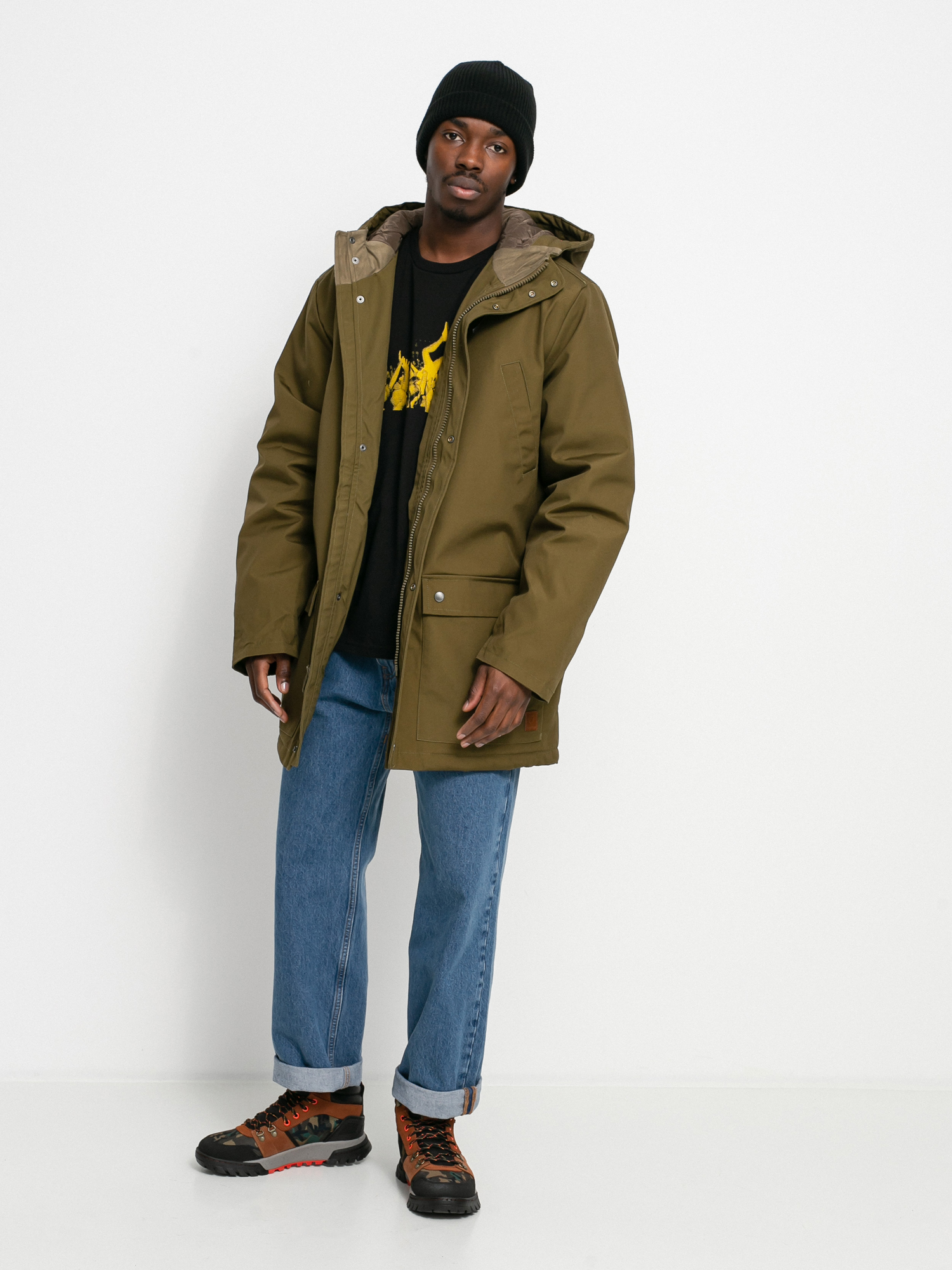 Kurtka Brixton Storm Parka (military olive)