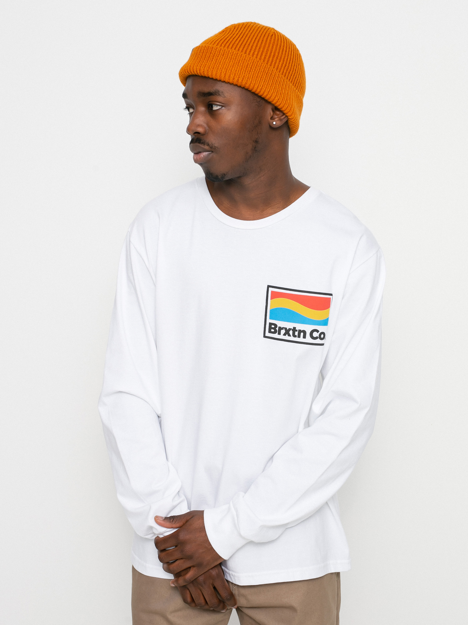 Longsleeve Brixton New Wave (white)