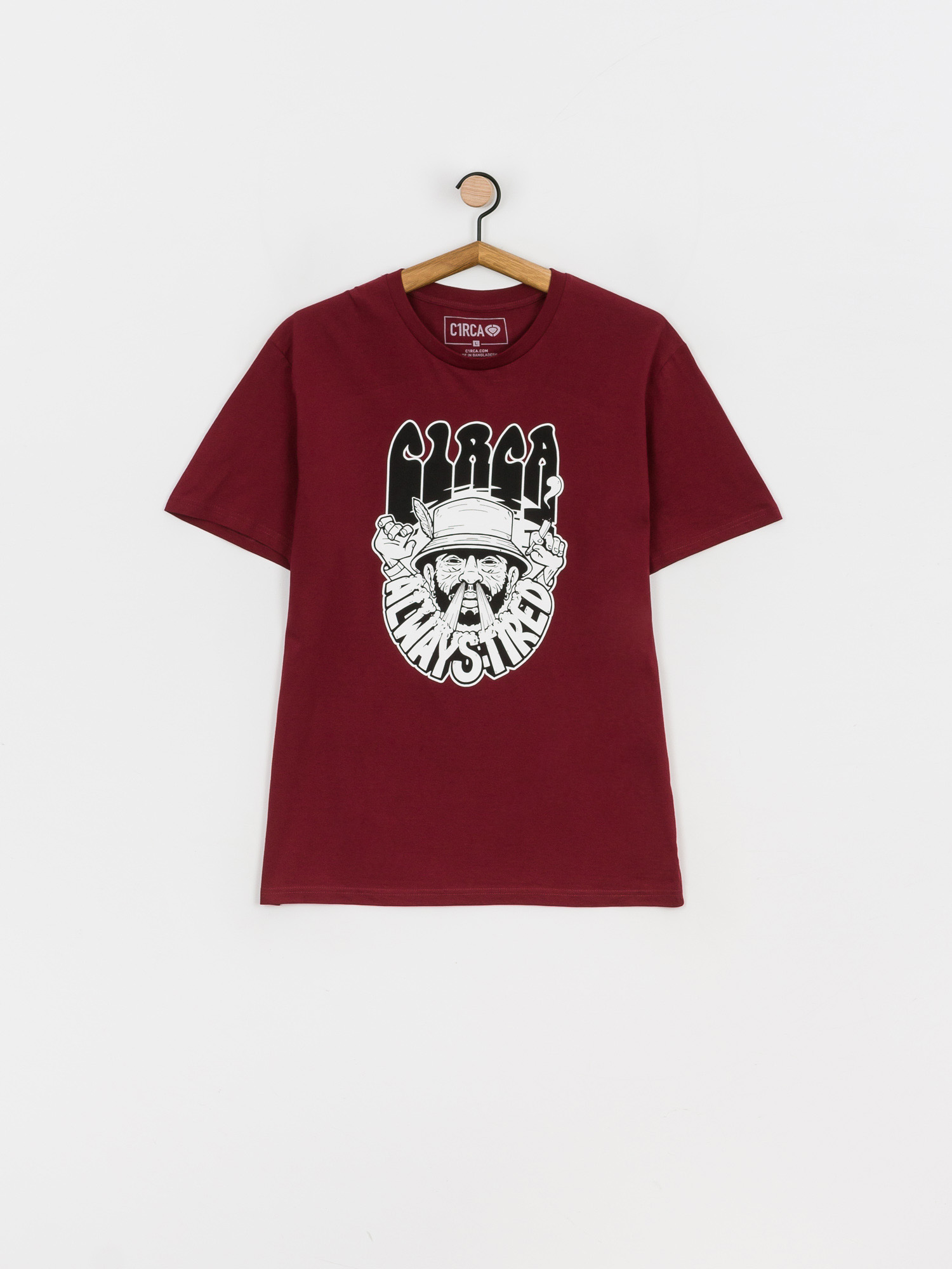 T-shirt Circa Always Tired (maroon)