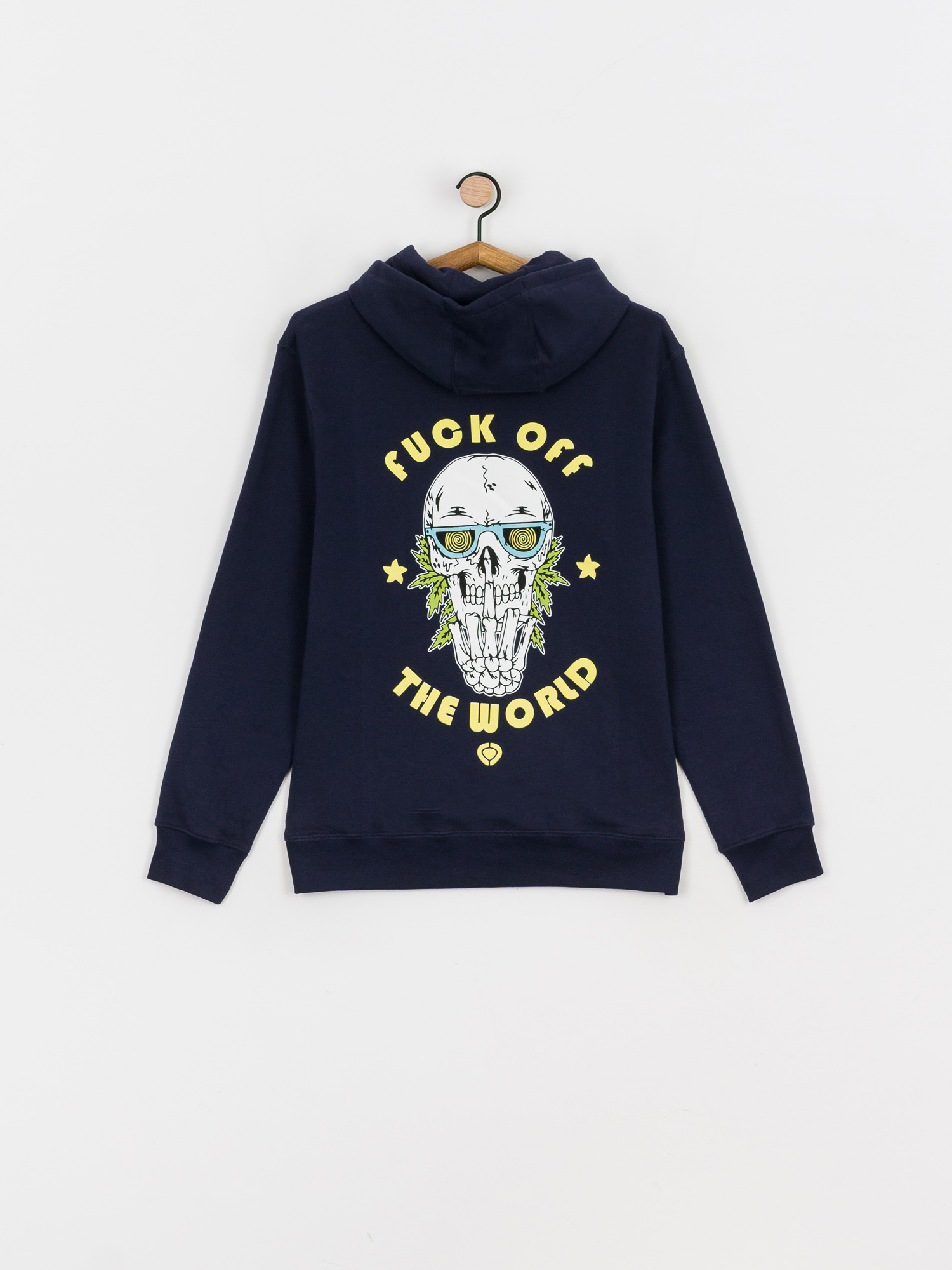 Bluza z kapturem Circa Fuck Off HD (navy)