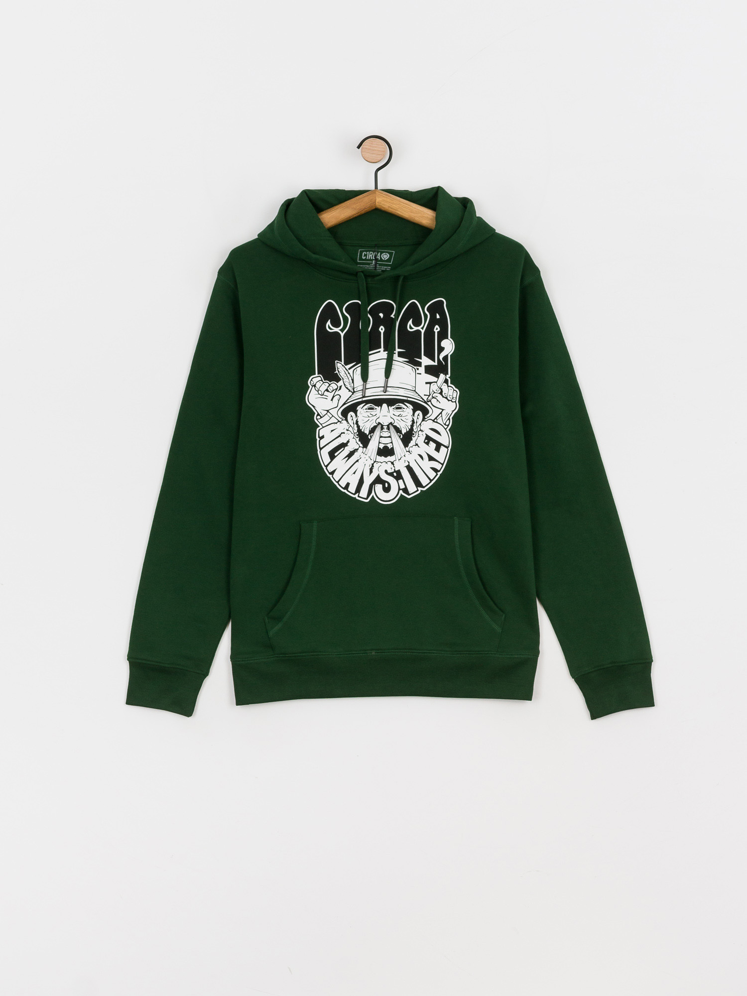 Bluza z kapturem Circa Always Tired HD (bottle green)