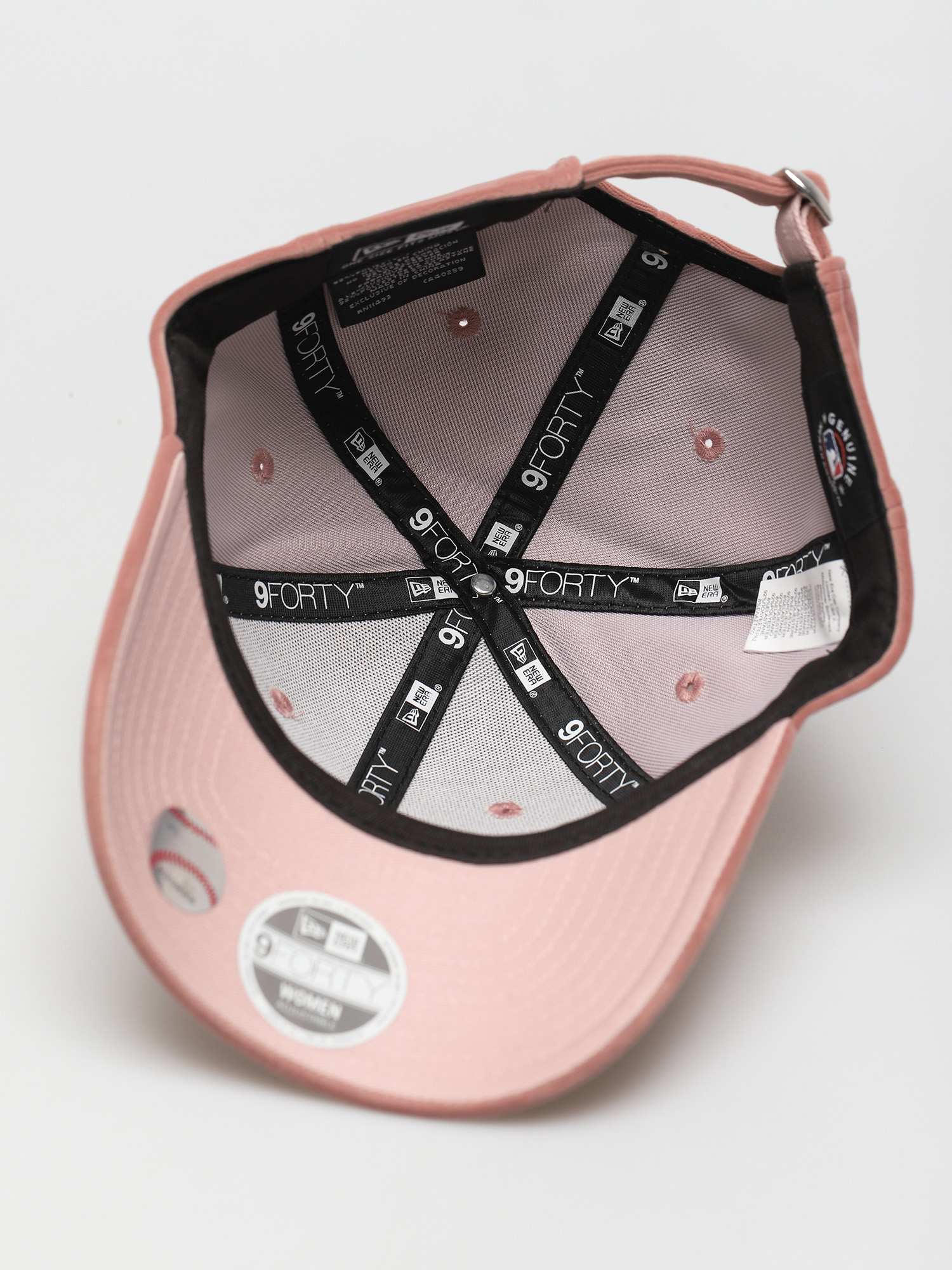 Czapka z daszkiem New Era Met Velour 9Forty New York Yankees Wmn (pink)