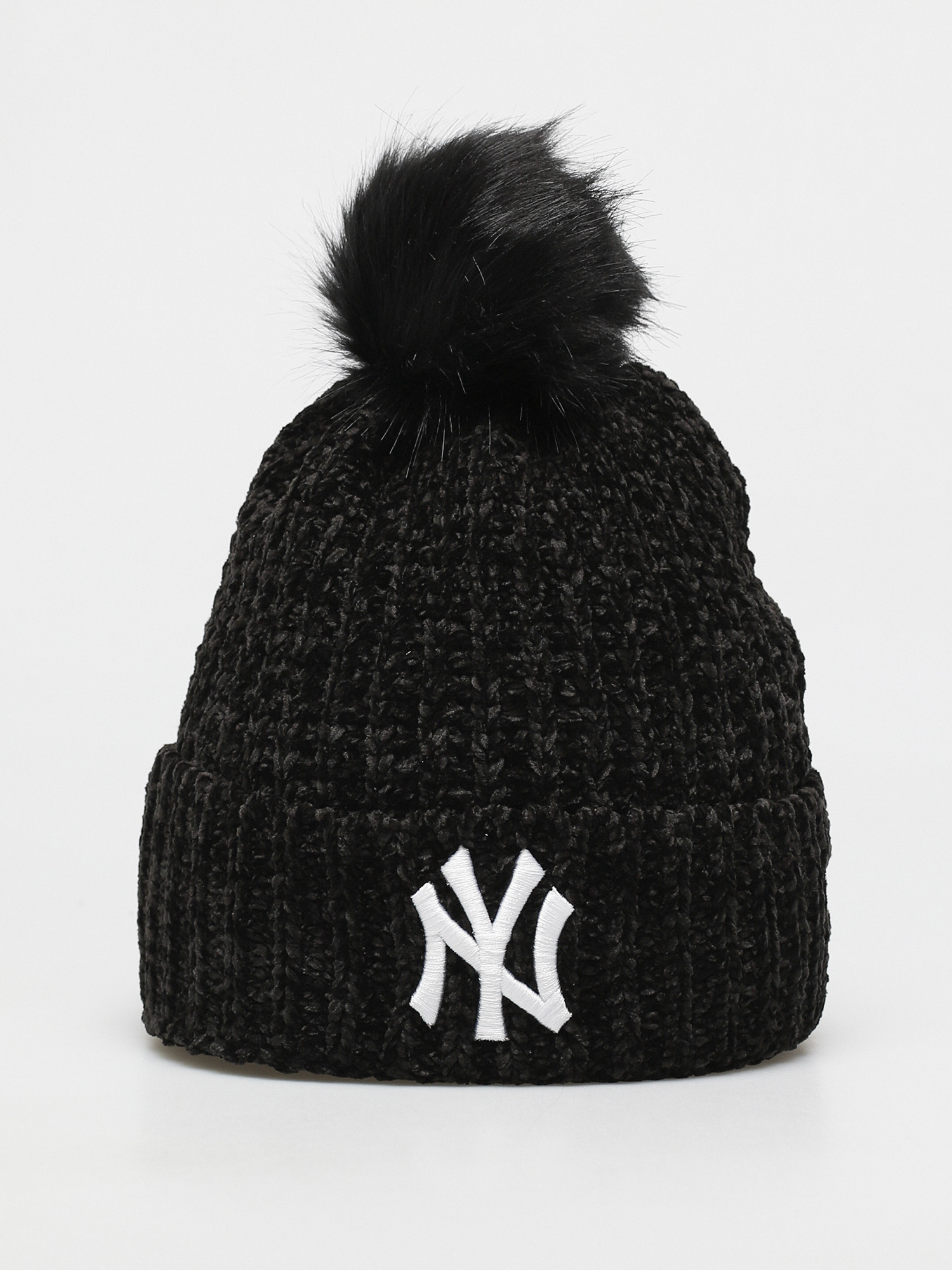 Czapka zimowa New Era Womens Winterized Bobble New York Yankees Wmn (black/white)