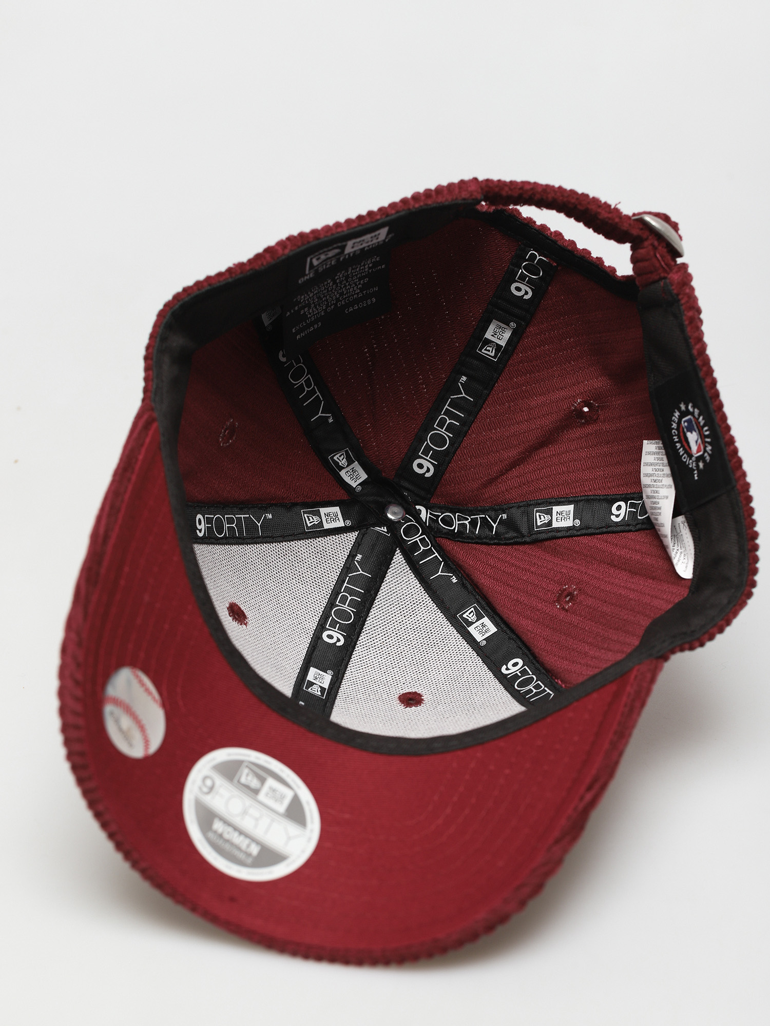 Czapka z daszkiem New Era Fashion Cord 9Forty New York Yankees Wmn (red)