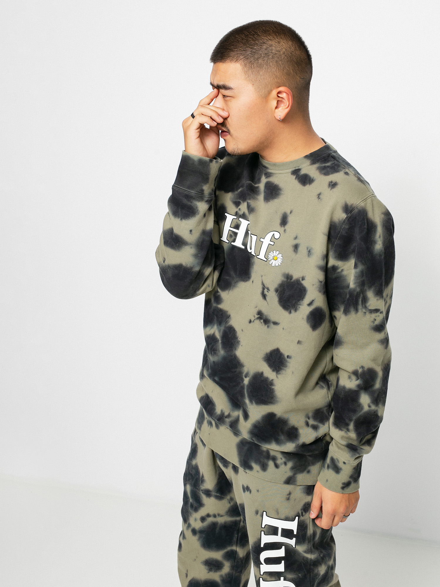 Bluza HUF In Bloom (olive)