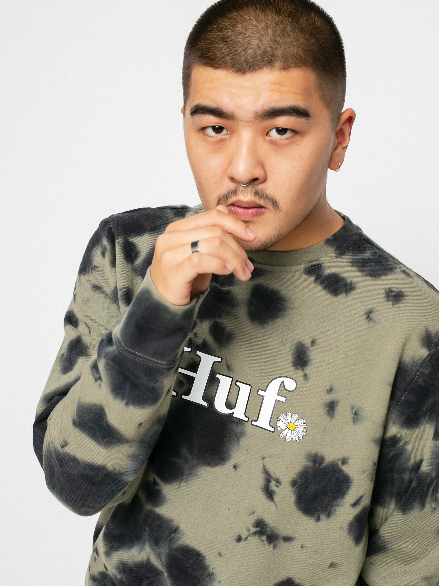 Bluza HUF In Bloom (olive)