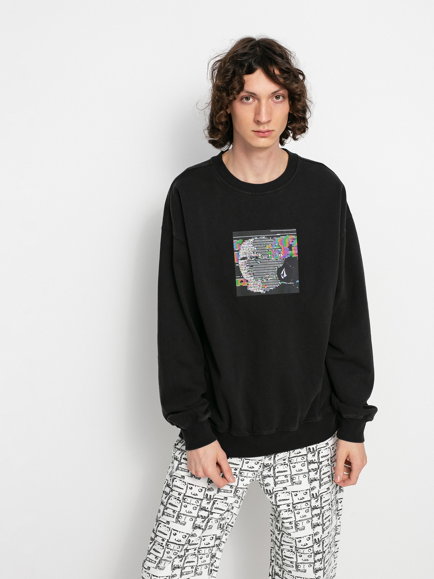 Bluza Volcom Fa Animoscillator Crew (black)