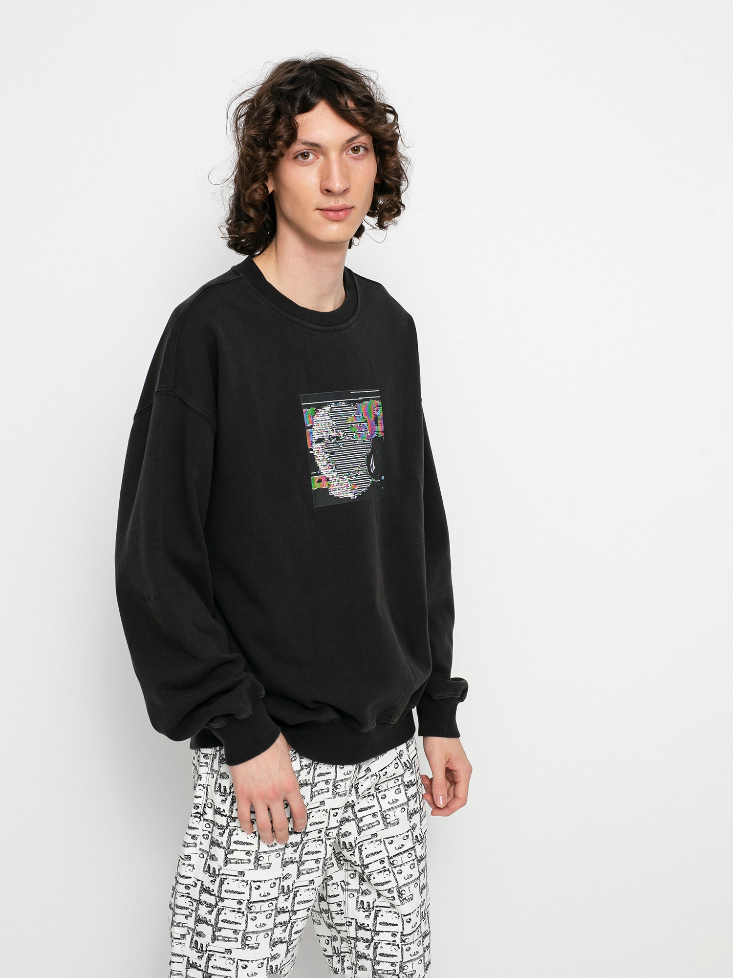 Bluza Volcom Fa Animoscillator Crew (black)