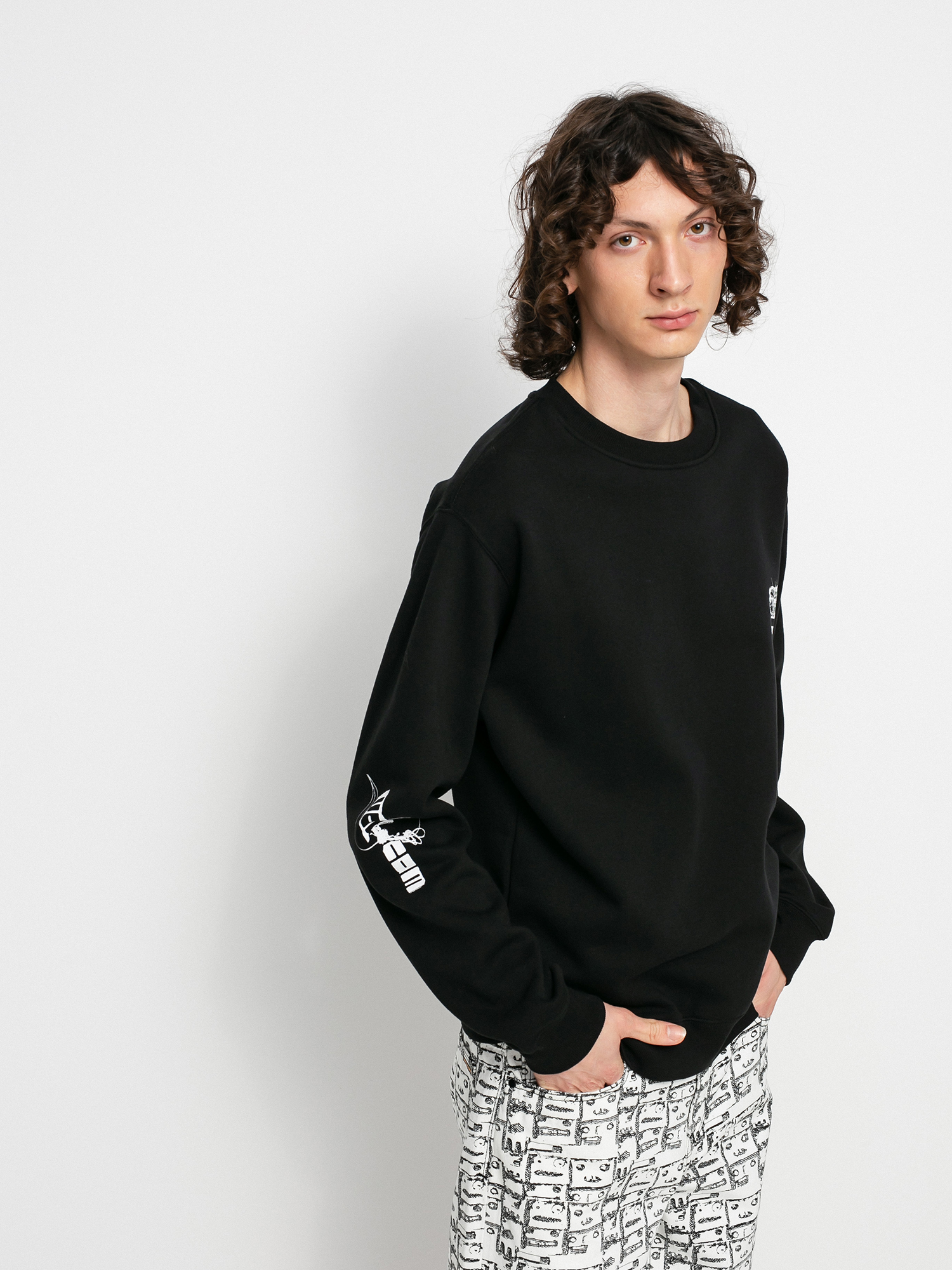 Bluza Volcom Catch 91 Crew Fleece (black)