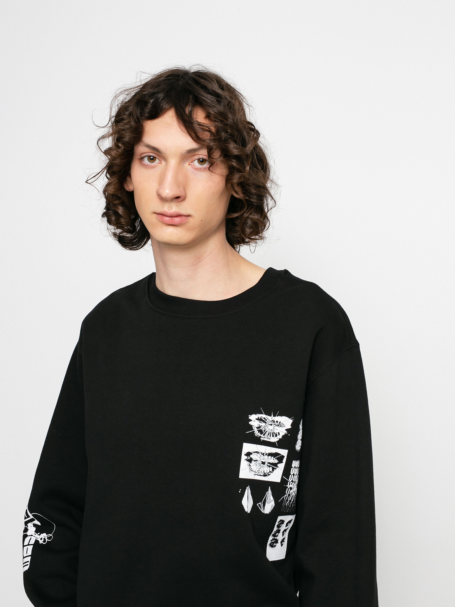 Bluza Volcom Catch 91 Crew Fleece (black)
