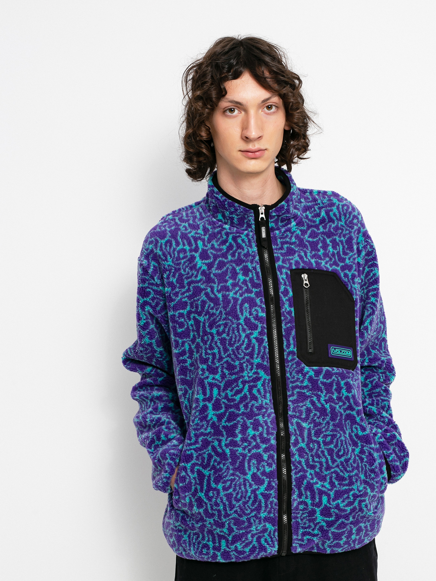 Bluza Volcom Muzzer Fuzzar Zip (prt-print)
