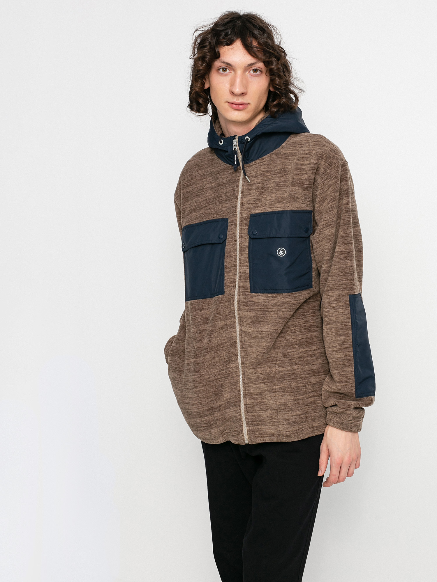 Bluza Volcom Yzzolater Lined Zip (desert taupe)