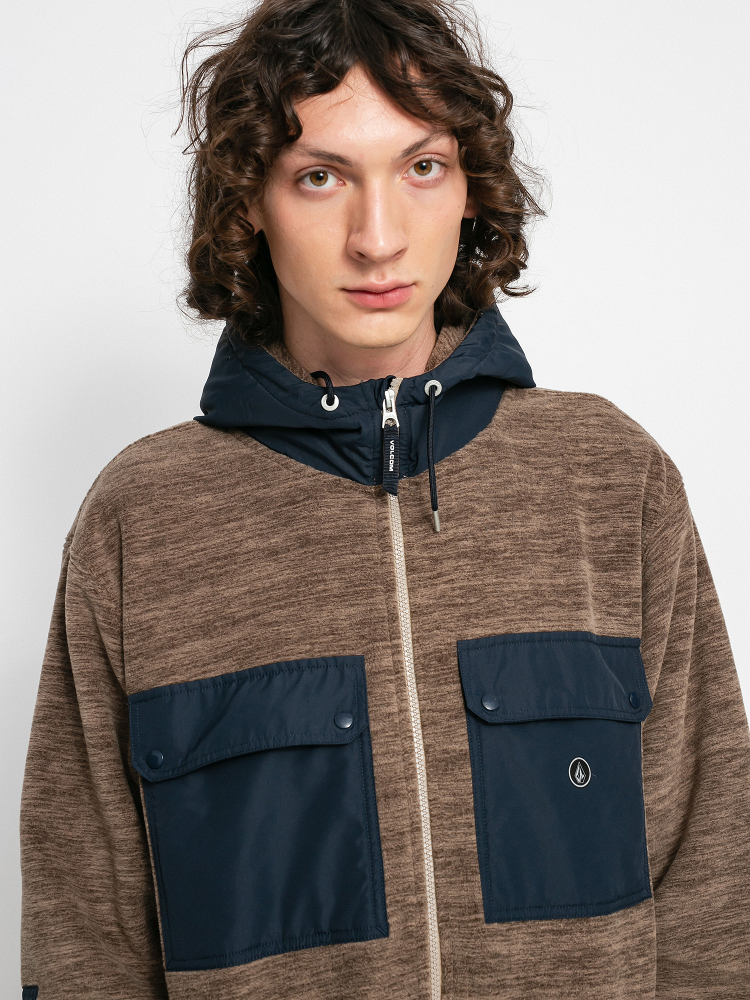 Bluza Volcom Yzzolater Lined Zip (desert taupe)