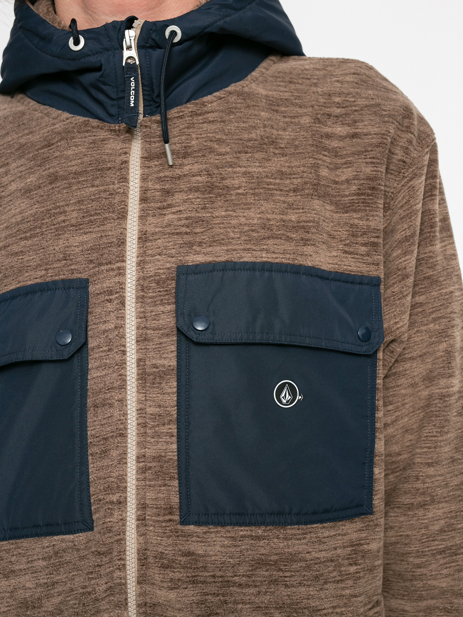 Bluza Volcom Yzzolater Lined Zip (desert taupe)