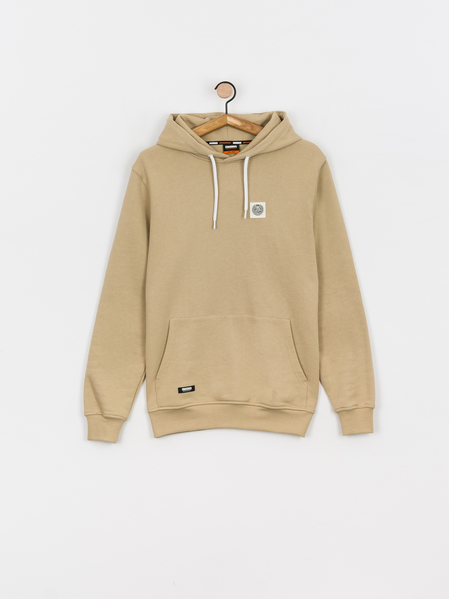 Bluza z kapturem MassDnm Patch HD (beige)