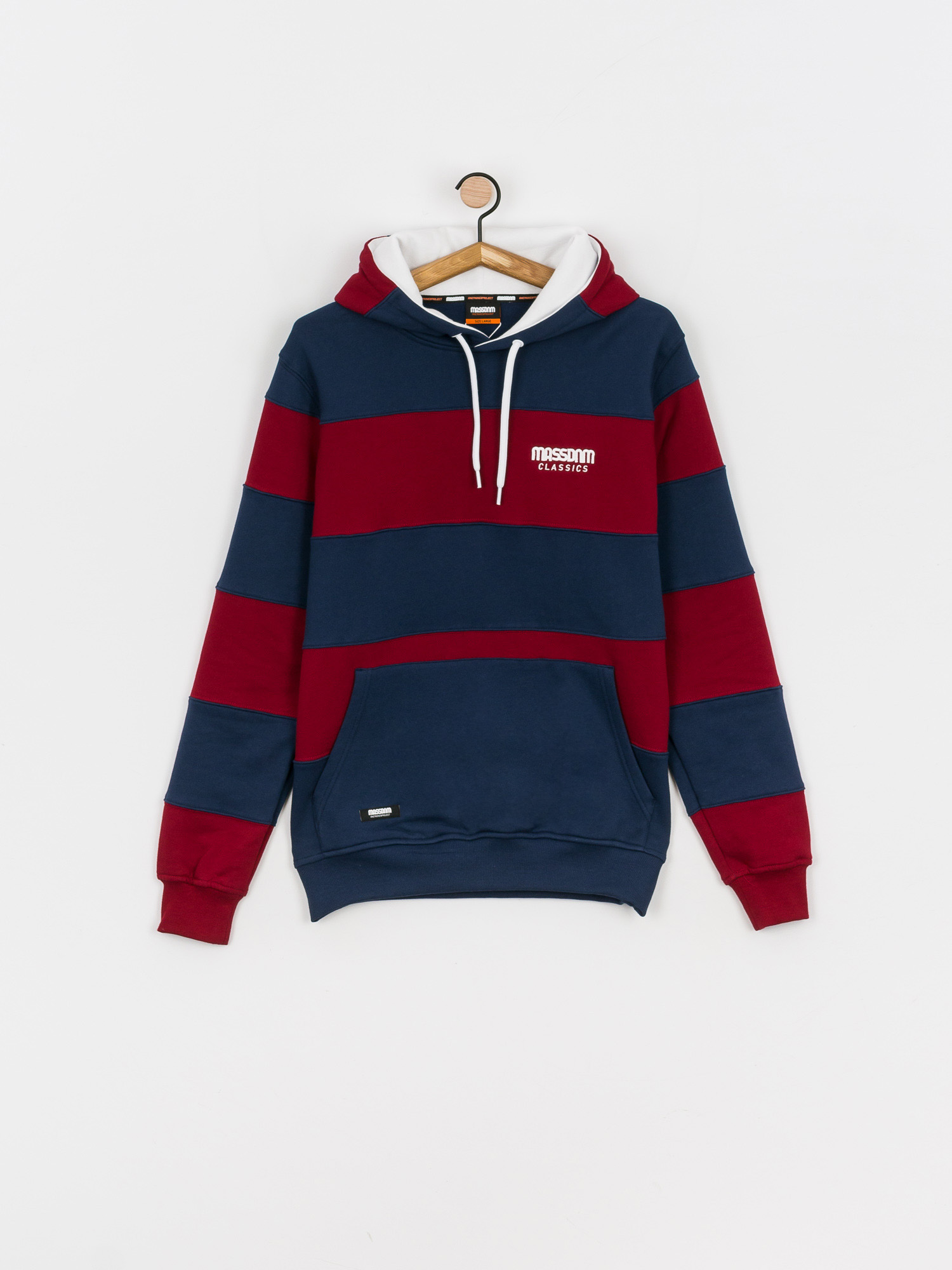 Bluza z kapturem MassDnm Rugby HD (navy/claret)