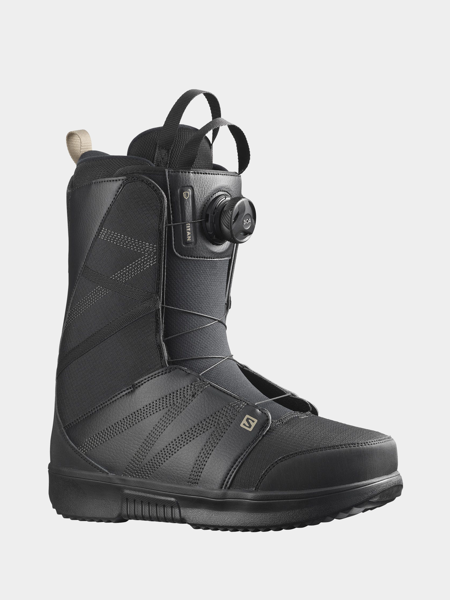 Męskie Buty snowboardowe Salomon Titan Boa (bk/bk/roasted c)