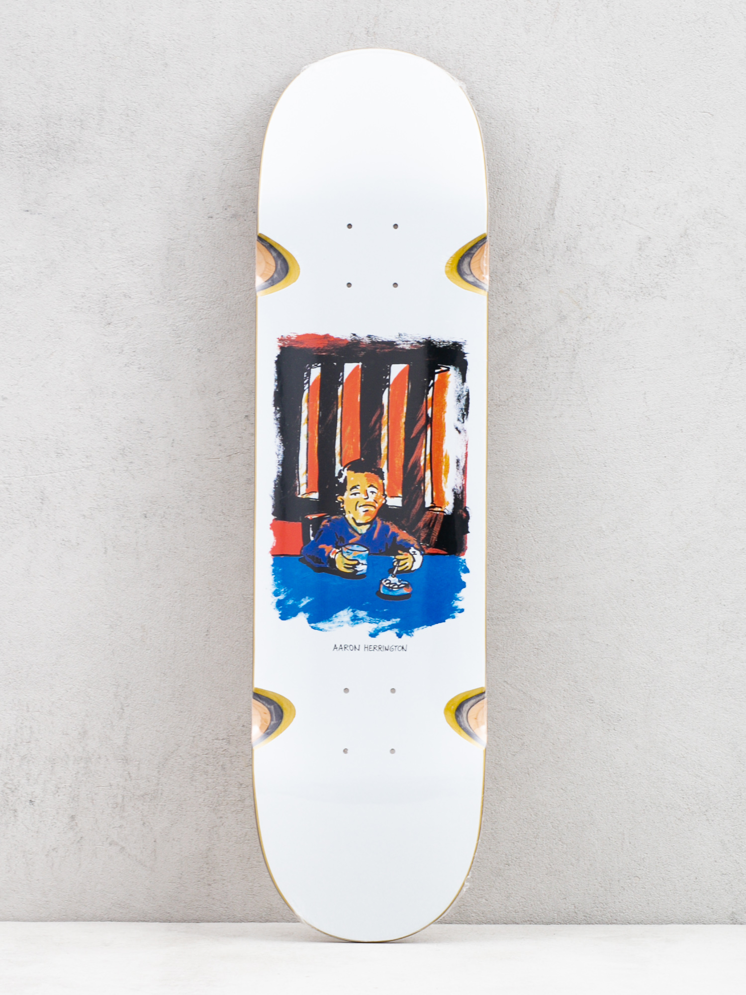 Deck Polar Skate Aaron Herrington Chain Smoker Wheel Whells (white/multi)