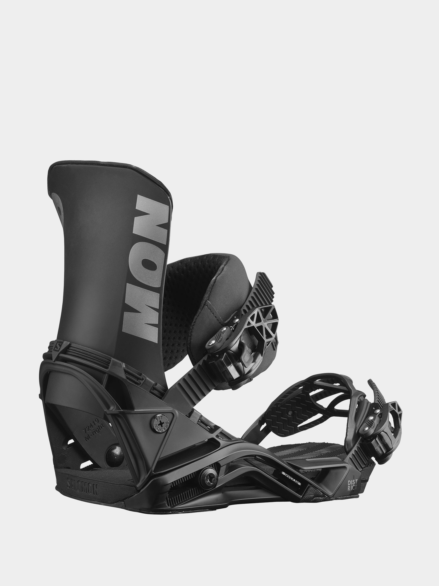 Męskie Wiązania snowboardowe Salomon District (black)