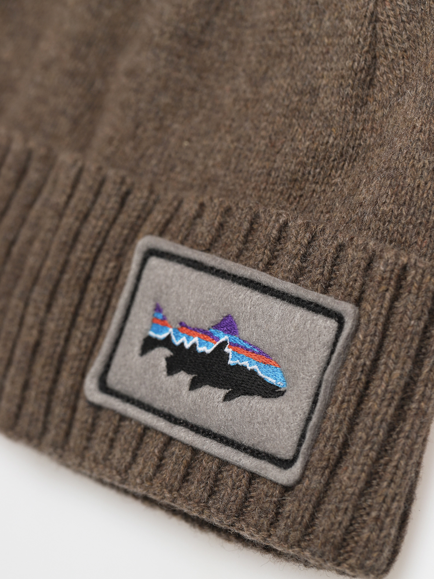 Czapka zimowa Patagonia Brodeo (fitz roy trout patch/ash tan)
