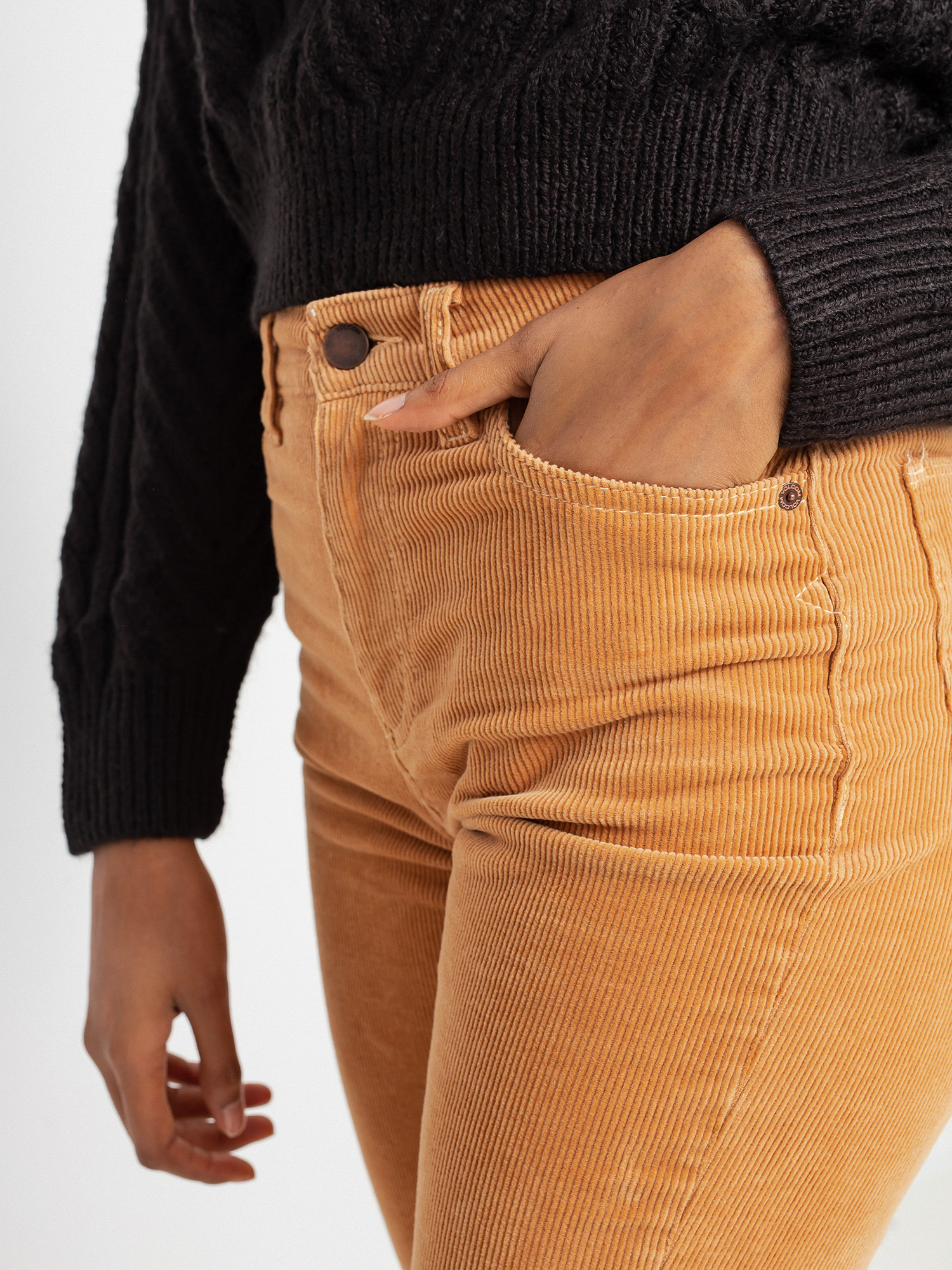 Spodnie Volcom Stoned Straight Wmn (camel)