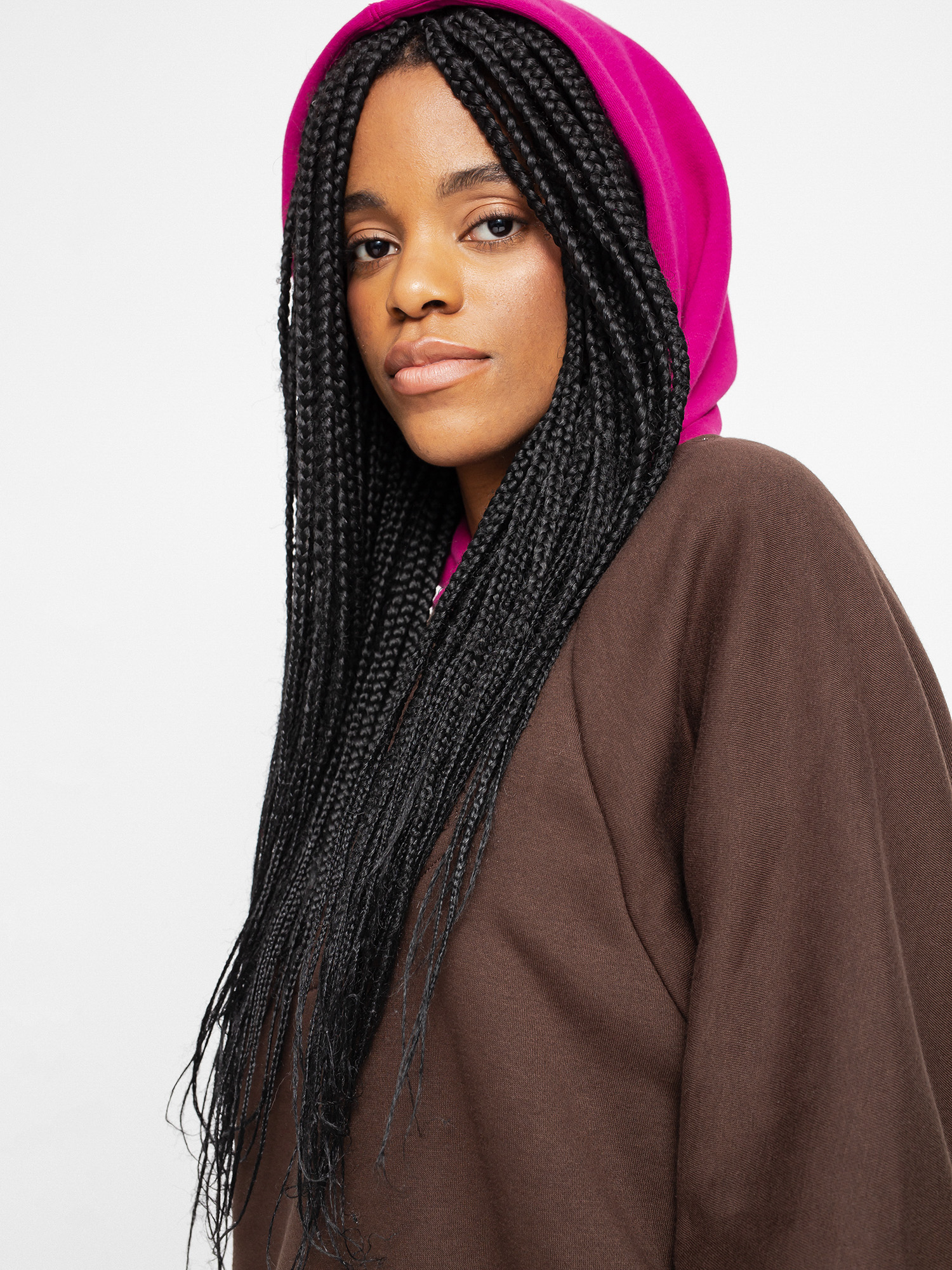 Bluza z kapturem Volcom Weirdi HD Wmn (dark brown)