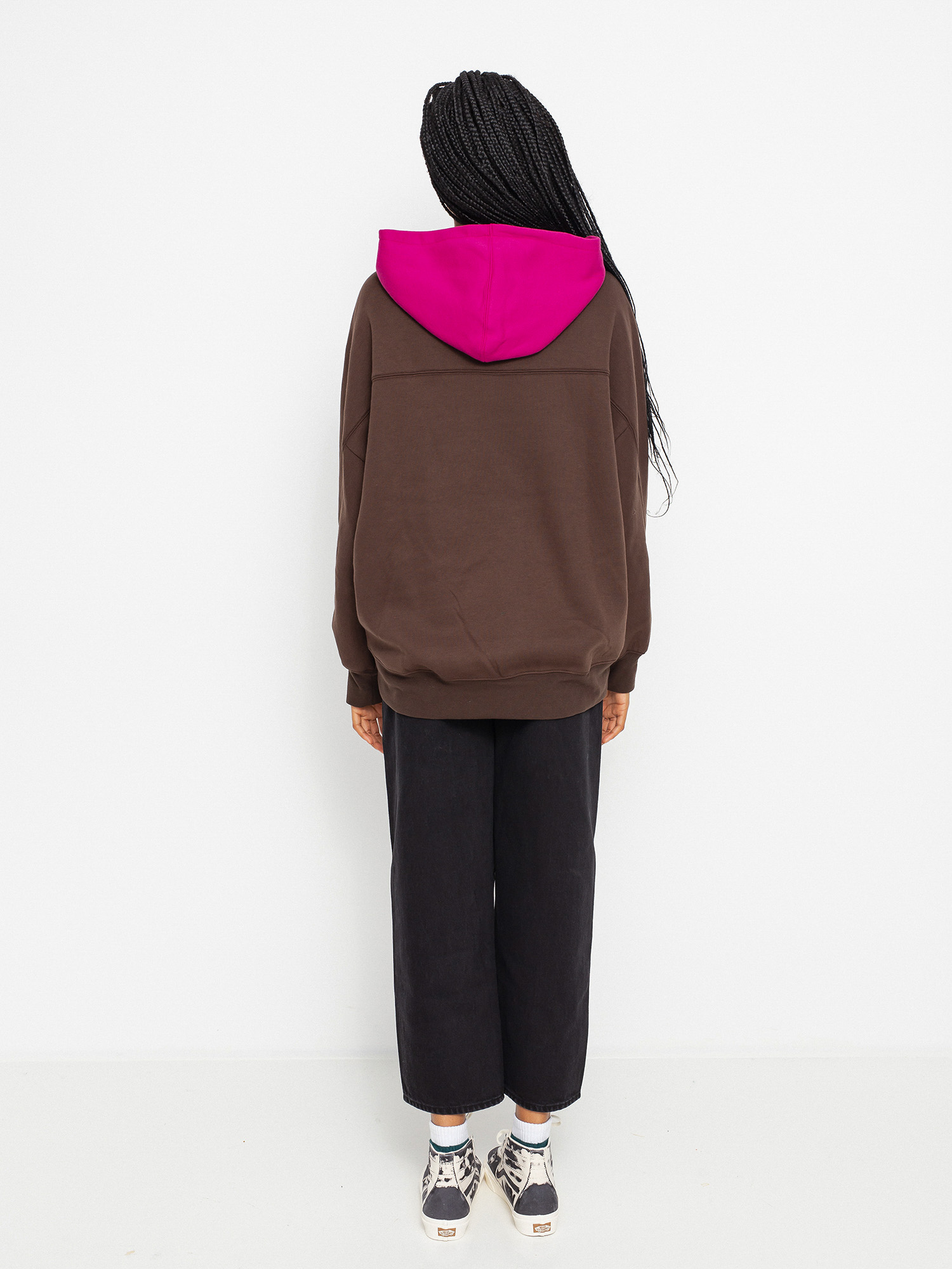 Bluza z kapturem Volcom Weirdi HD Wmn (dark brown)