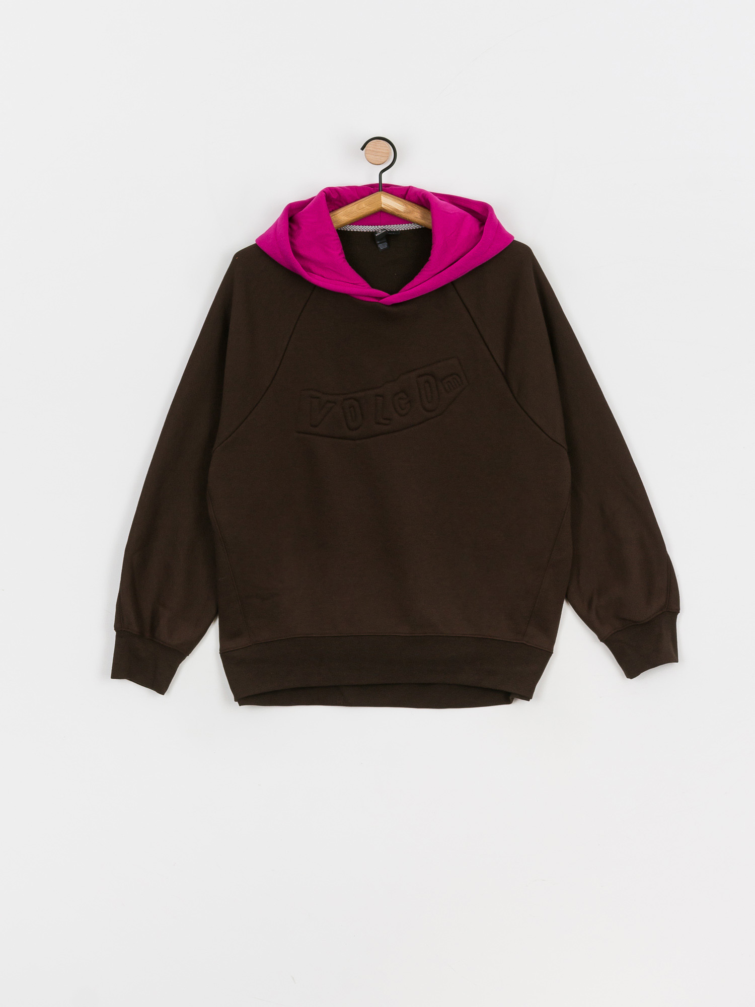 Bluza z kapturem Volcom Weirdi HD Wmn (dark brown)