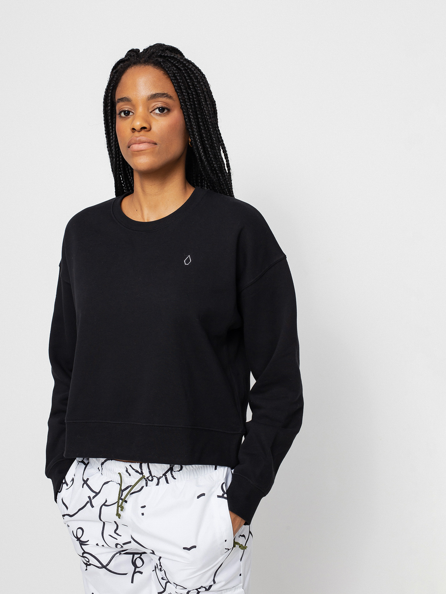 Bluza Volcom Stone Heart Crew Wmn (black)