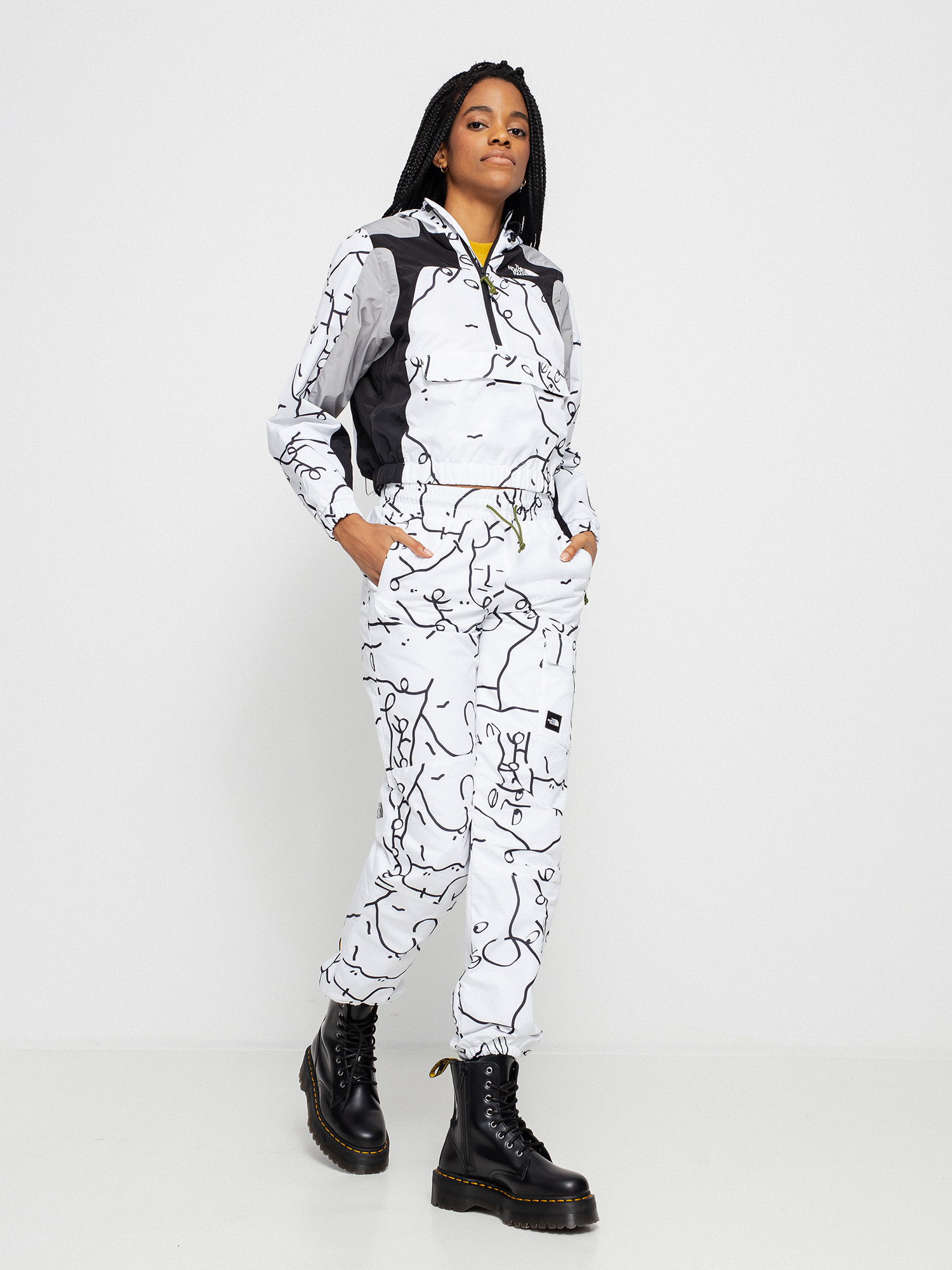 Spodnie The North Face Black Box Ripstop Wind Wmn (tnfwshanmarserchanrscprnt)