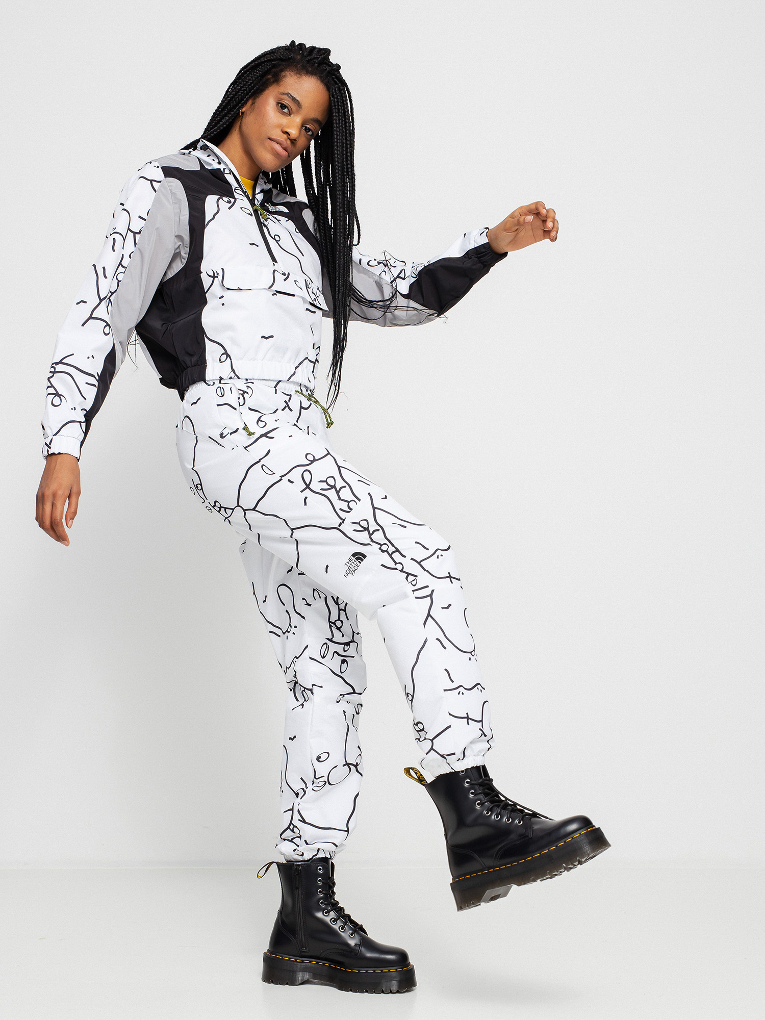 Spodnie The North Face Black Box Ripstop Wind Wmn (tnfwshanmarserchanrscprnt)