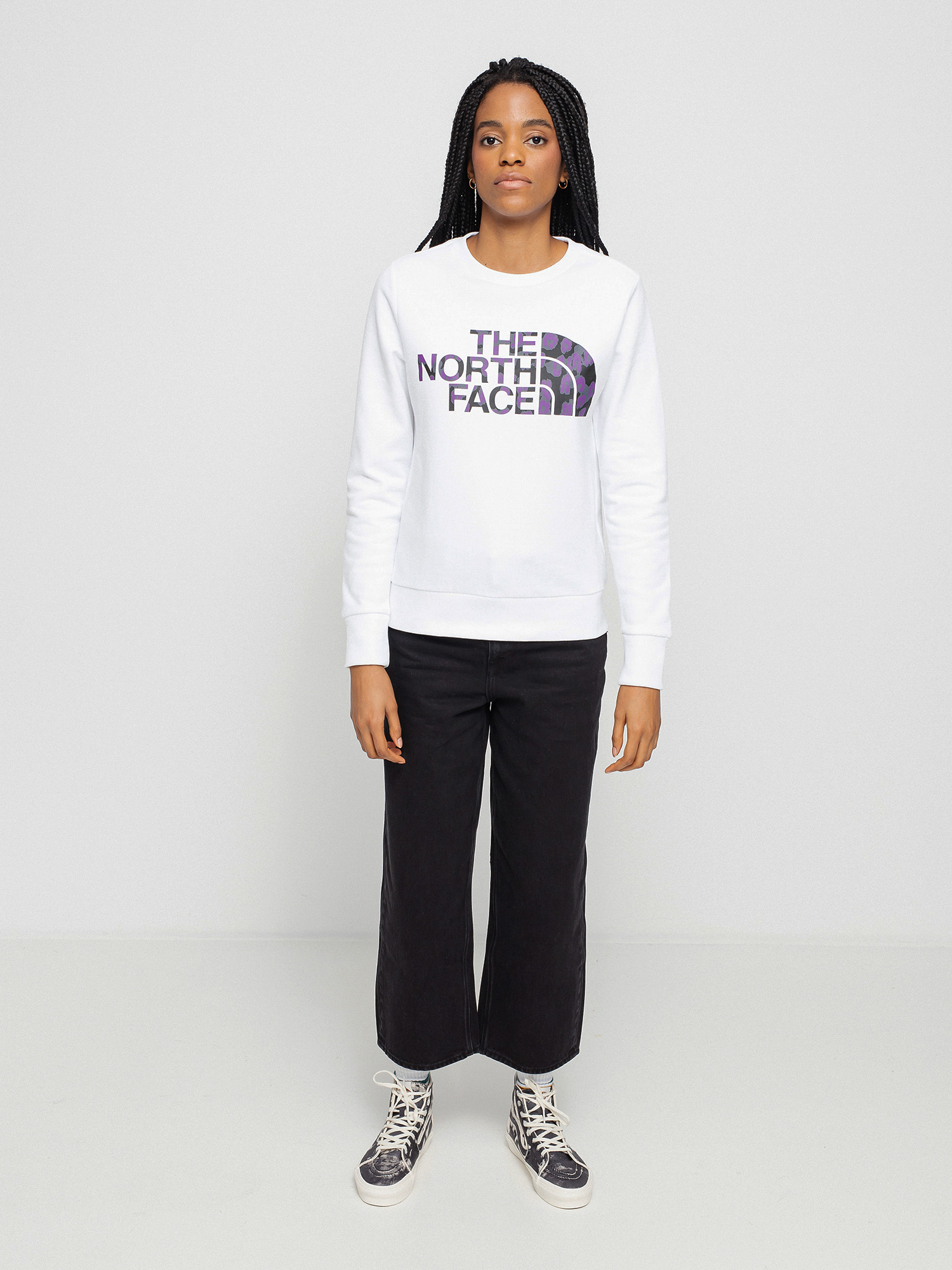 Bluza The North Face Standard Wmn (tnfwht/grvtypplleprdprint)