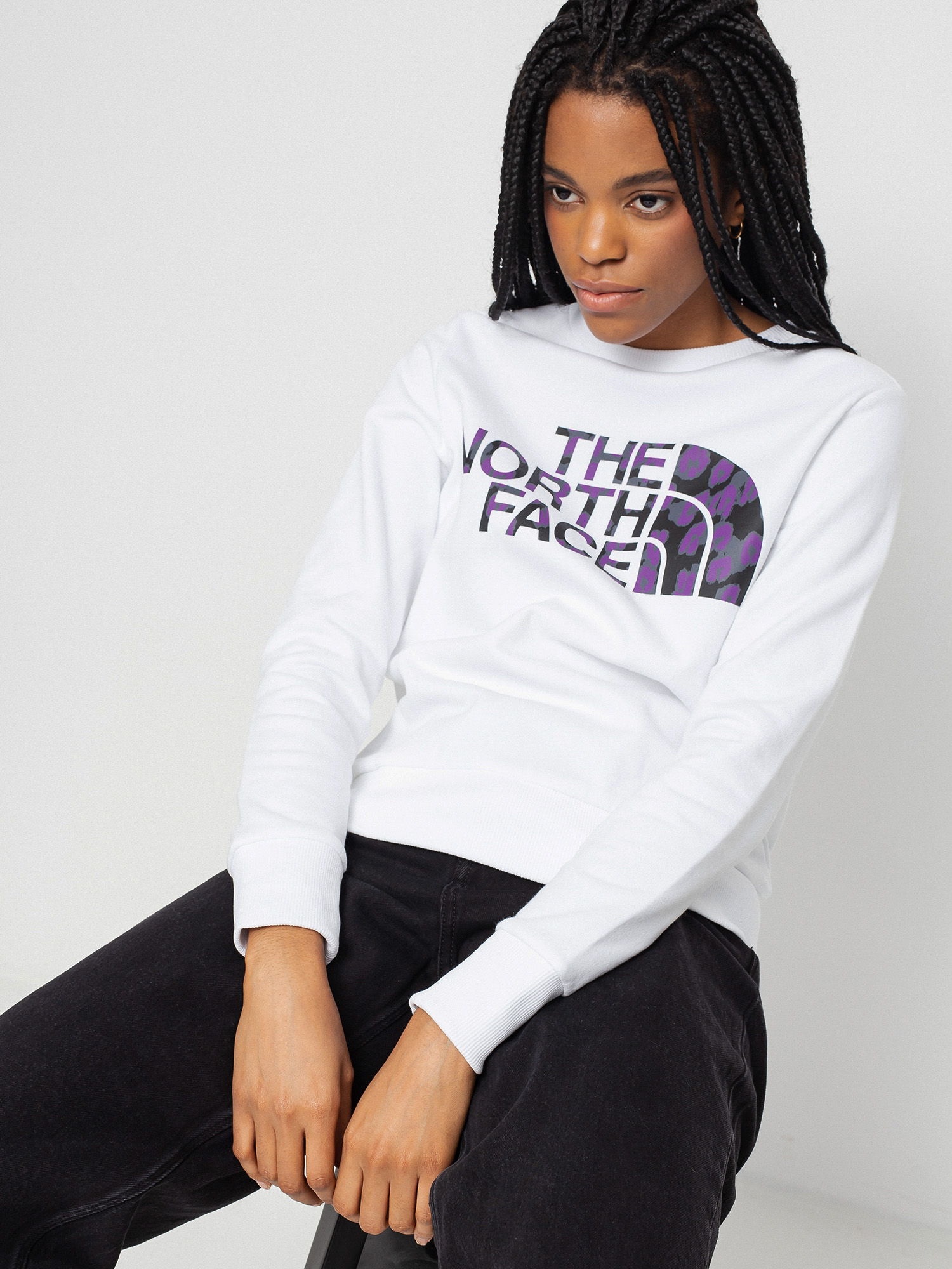 Bluza The North Face Standard Wmn (tnfwht/grvtypplleprdprint)